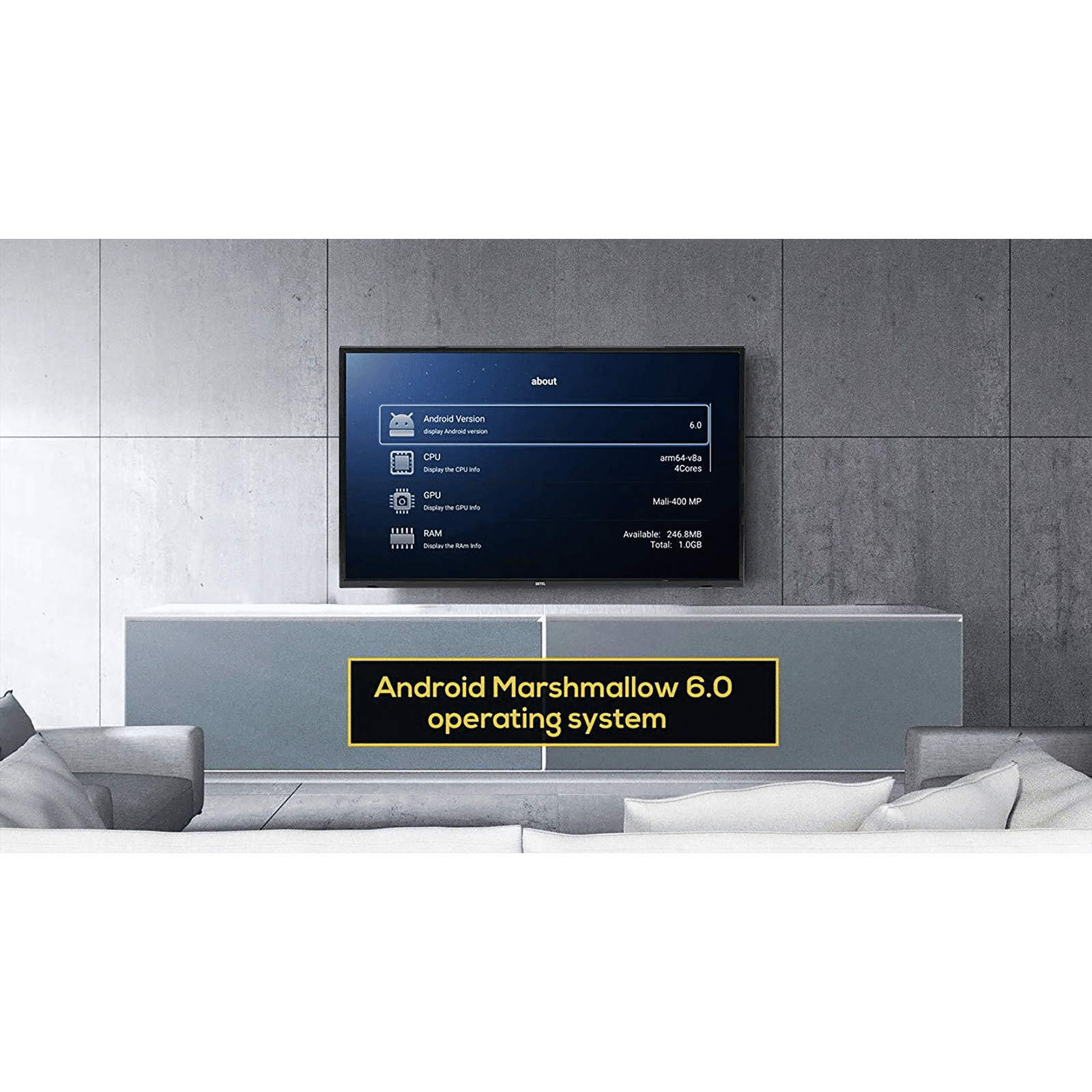 DETEL 124 cm (49 inch) 4K Ultra HD LED Android TV with Google Assistant (2019 model) DETEL 124 cm (49 inch) 4K Ultra HD LED Android TV with Google Assistant (2019 model)_7