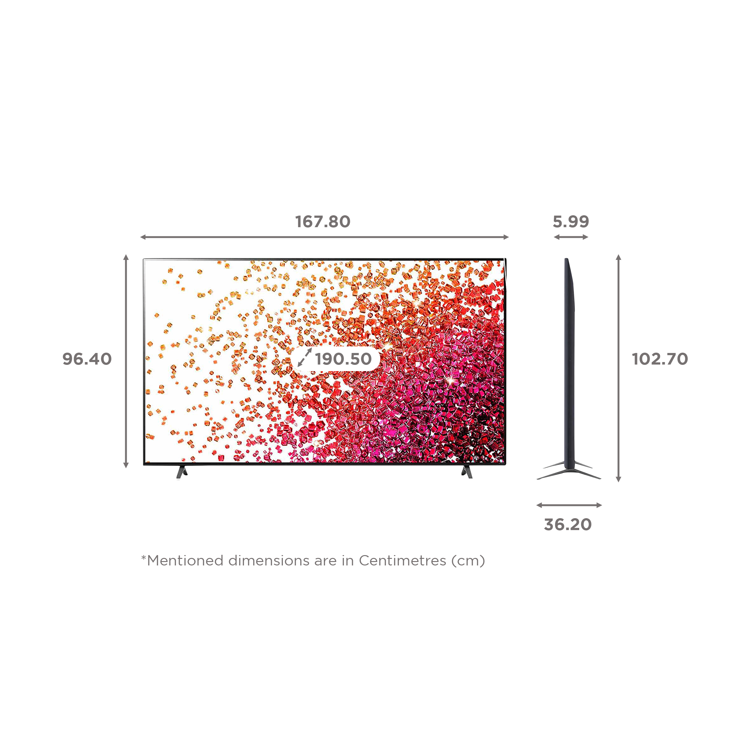 LG Nano75 190 cm (75 inch) 4K Ultra HD Nano Cell WebOS TV with Alexa Compatibility_2