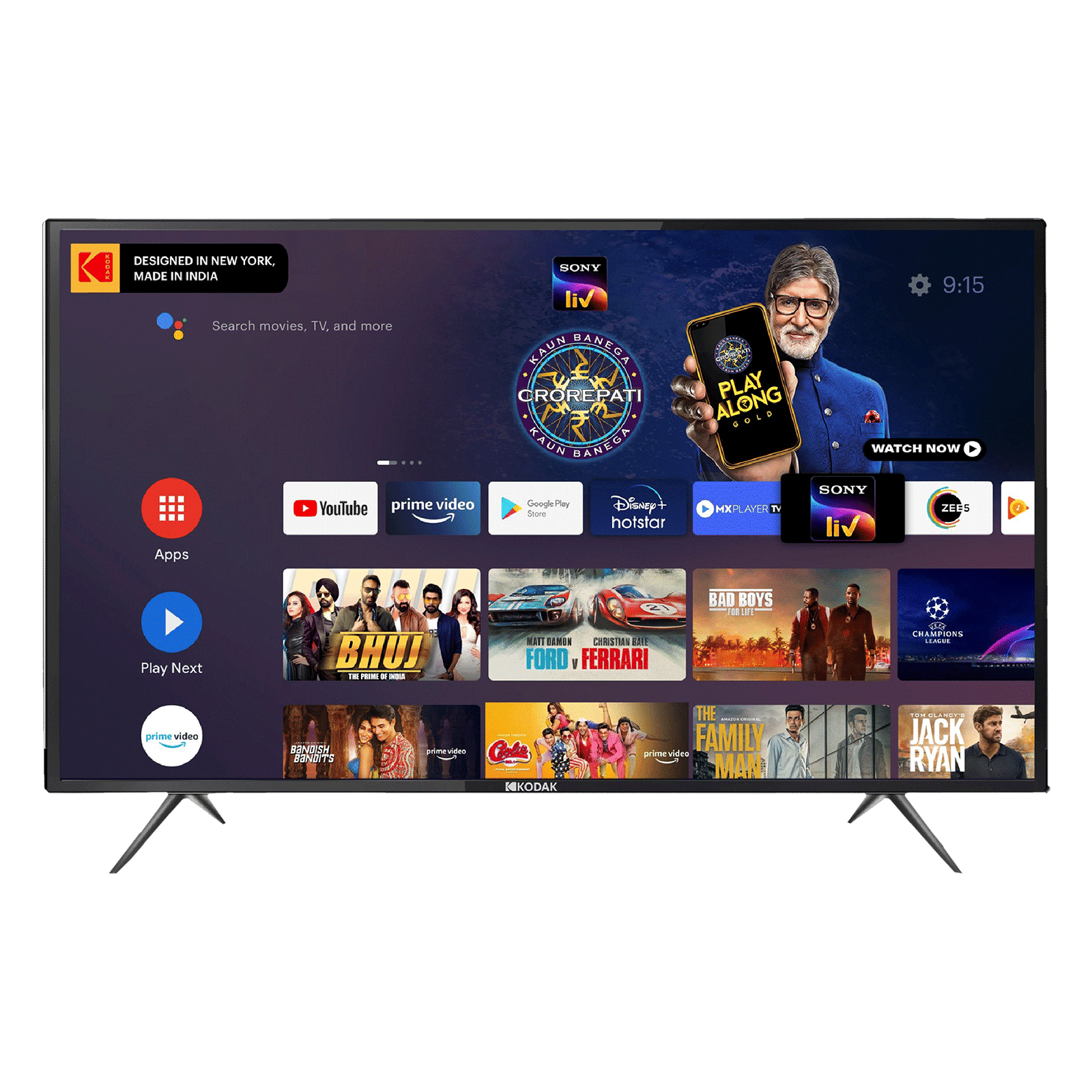 KODAK 7X Pro 109 cm (43 inch) Full HD LED Smart Android TV with Google Assistant (2021 model) KODAK 7X Pro 109 cm (43 inch) Full HD LED Smart Android TV with Google Assistant (2021 model)_1
