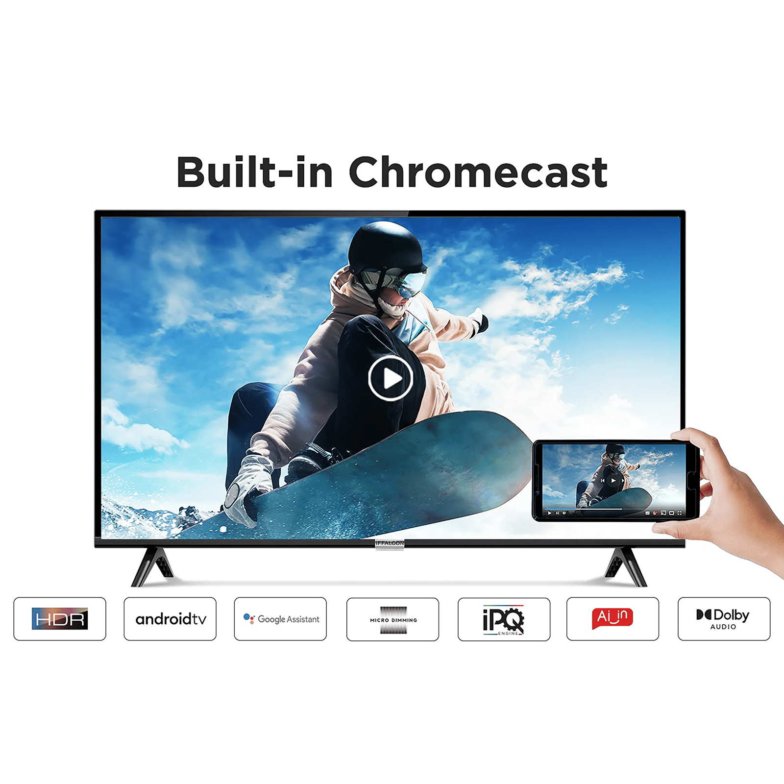 iFFALCON F52 109 cm (43 inch) Full HD LED Smart Android TV with Google Assistant (2021 model)_12
