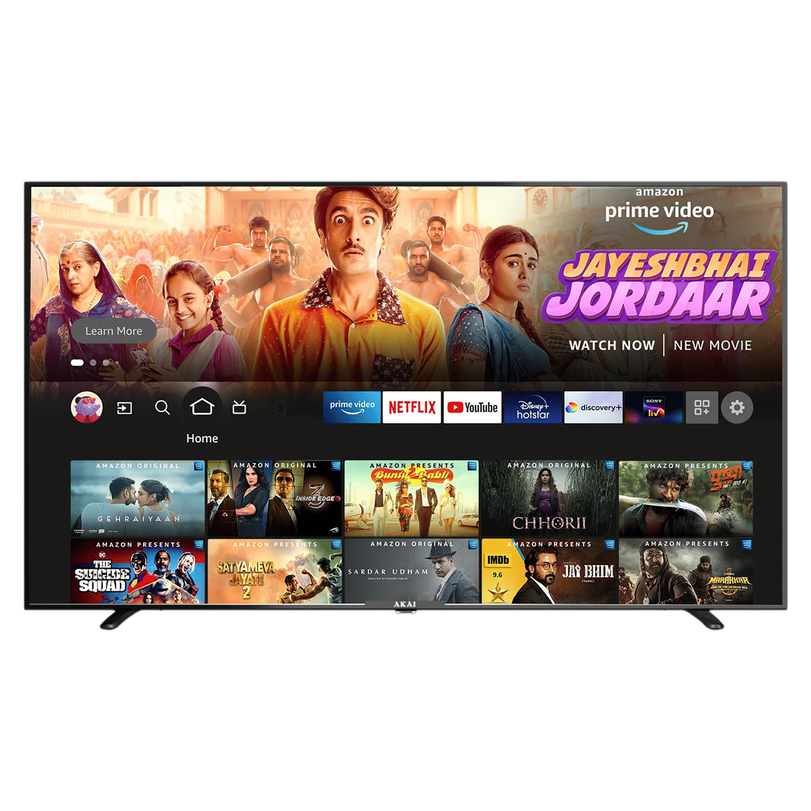 AKAI 140 cm (55 inch) 4K Ultra HD LED Fire TV with Alexa Compatibility (2021 model) AKAI 140 cm (55 inch) 4K Ultra HD LED Fire TV with Alexa Compatibility (2021 model)_1