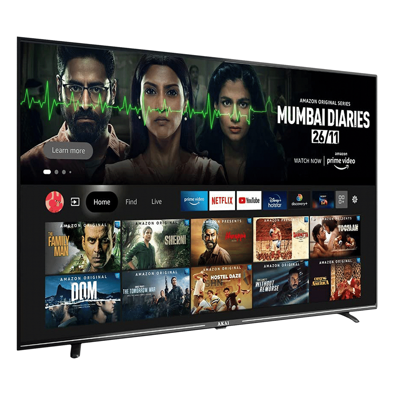 AKAI 140 cm (55 inch) 4K Ultra HD LED Fire TV with Alexa Compatibility (2021 model) AKAI 140 cm (55 inch) 4K Ultra HD LED Fire TV with Alexa Compatibility (2021 model)_3