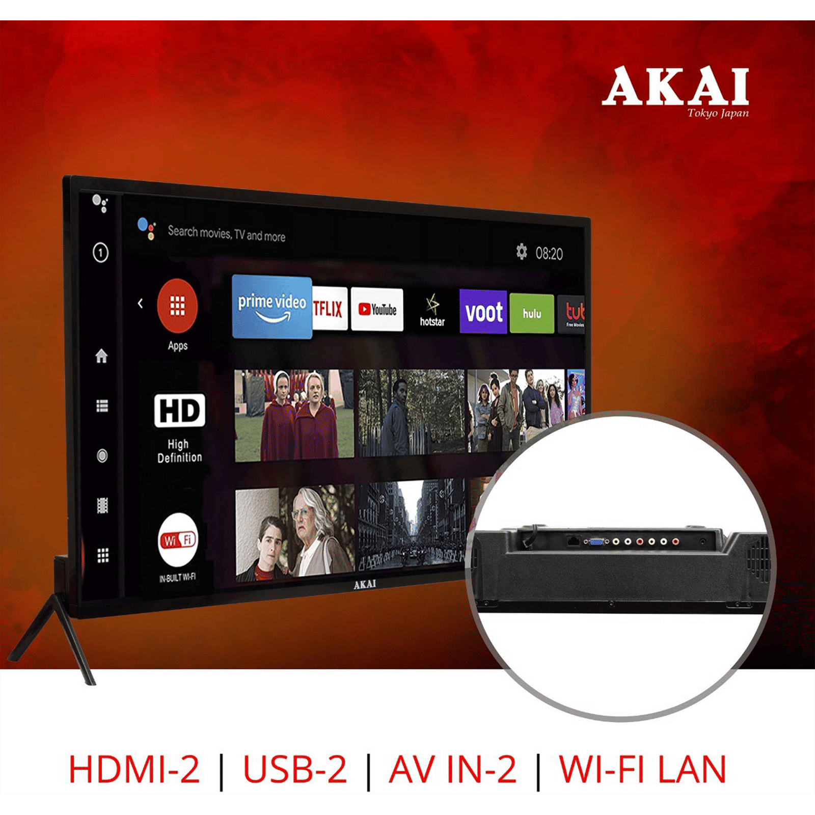 AKAI 100 cm (40 inch) HD Ready LED Smart Android TV with A+ Grade Panel (2021 model) AKAI 100 cm (40 inch) HD Ready LED Smart Android TV with A+ Grade Panel (2021 model)_9