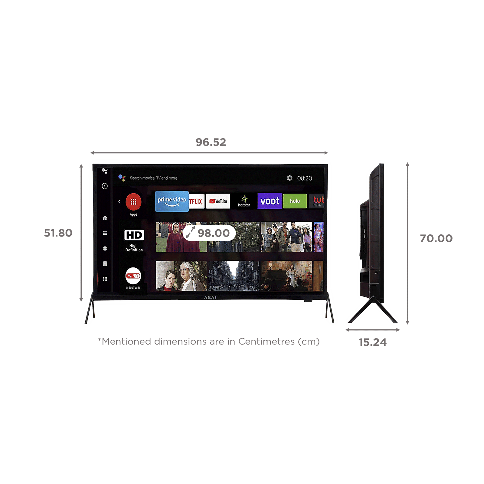 AKAI 100 cm (40 inch) HD Ready LED Smart Android TV with A+ Grade Panel (2021 model) AKAI 100 cm (40 inch) HD Ready LED Smart Android TV with A+ Grade Panel (2021 model)_2