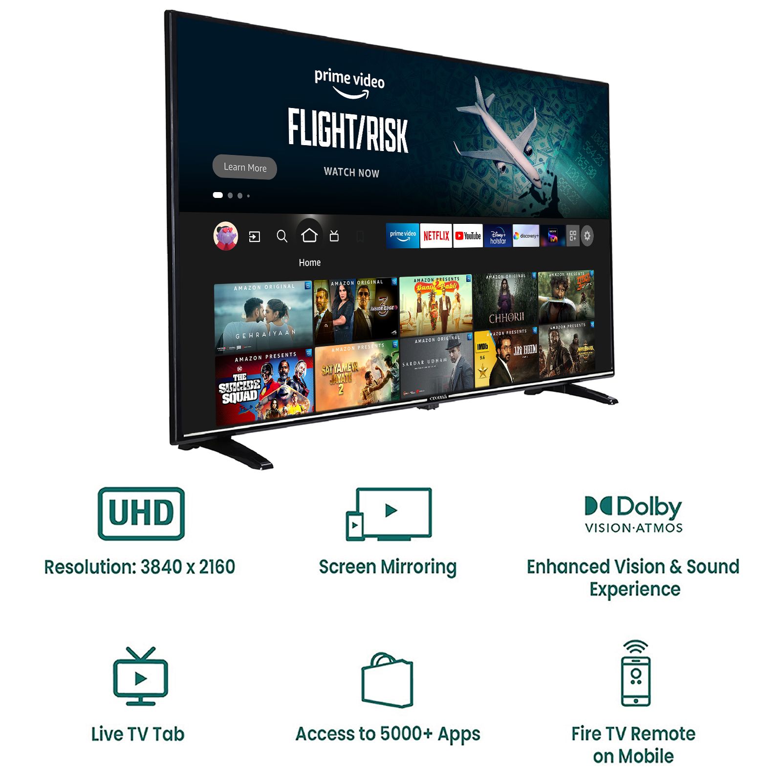 Croma Fire TV 140 cm (55 inch) 4K Ultra HD LED Fire TV with Alexa Compatibility Croma Fire TV 140 cm (55 inch) 4K Ultra HD LED Fire TV with Alexa Compatibility_15