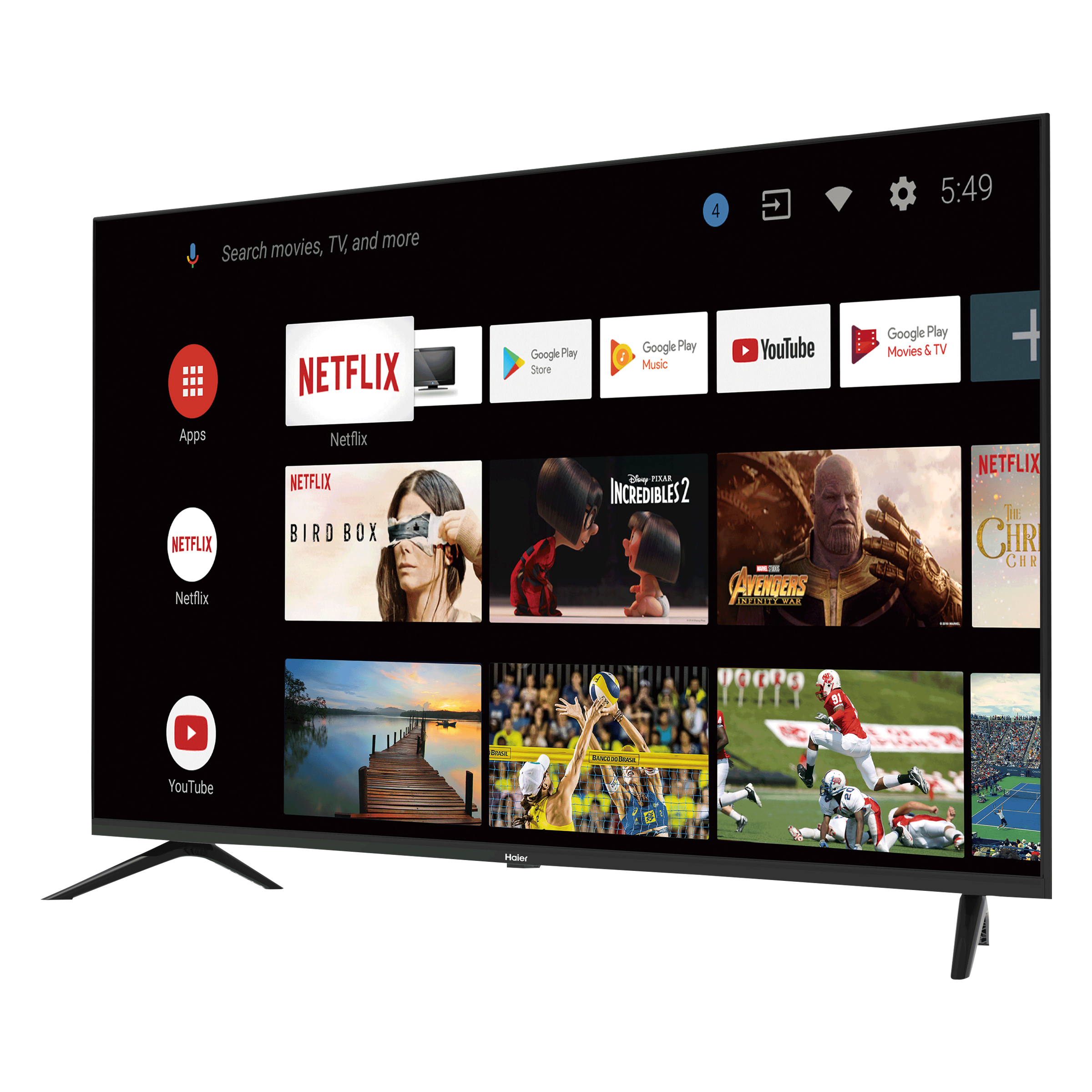 Haier K Series 109 cm (43 inch) Full HD LED Smart Android TV with Google Assistant_8