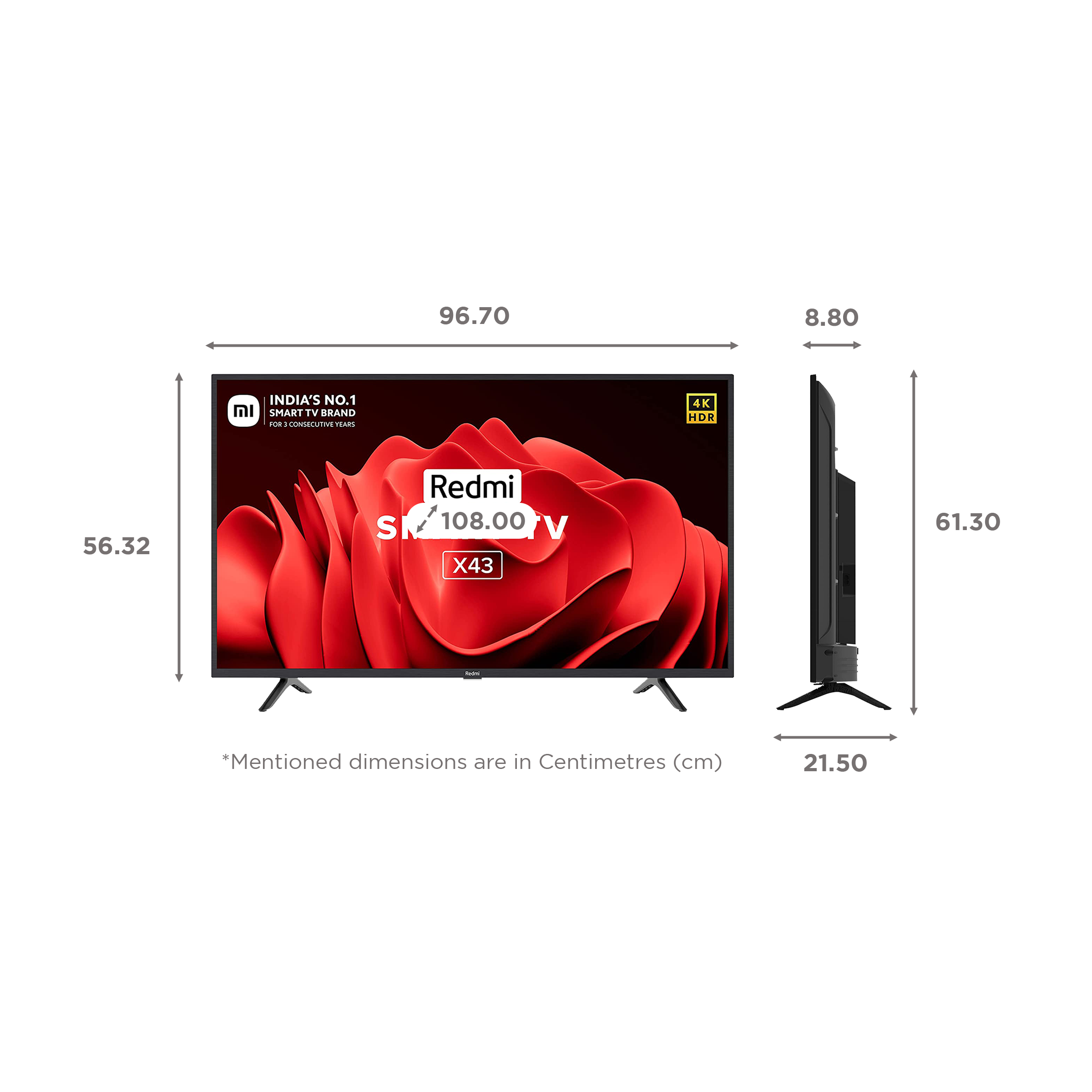Redmi X Series 109 cm (43 inch) 4K Ultra HD LED Android TV with Google Assistant (2022 model) Redmi X Series 109 cm (43 inch) 4K Ultra HD LED Android TV with Google Assistant (2022 model)_2