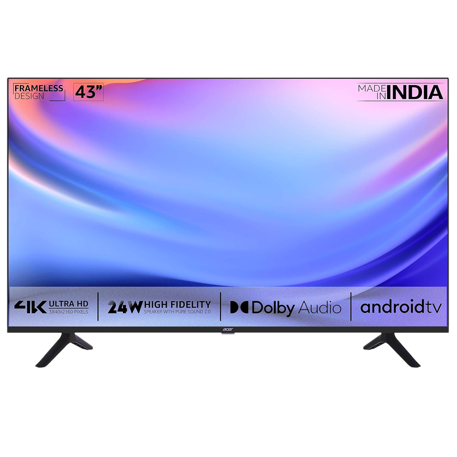 Acer Frameless 108 cm (43 inch) 4K Ultra HD LED Android TV with Google Assistant Acer Frameless 108 cm (43 inch) 4K Ultra HD LED Android TV with Google Assistant_1
