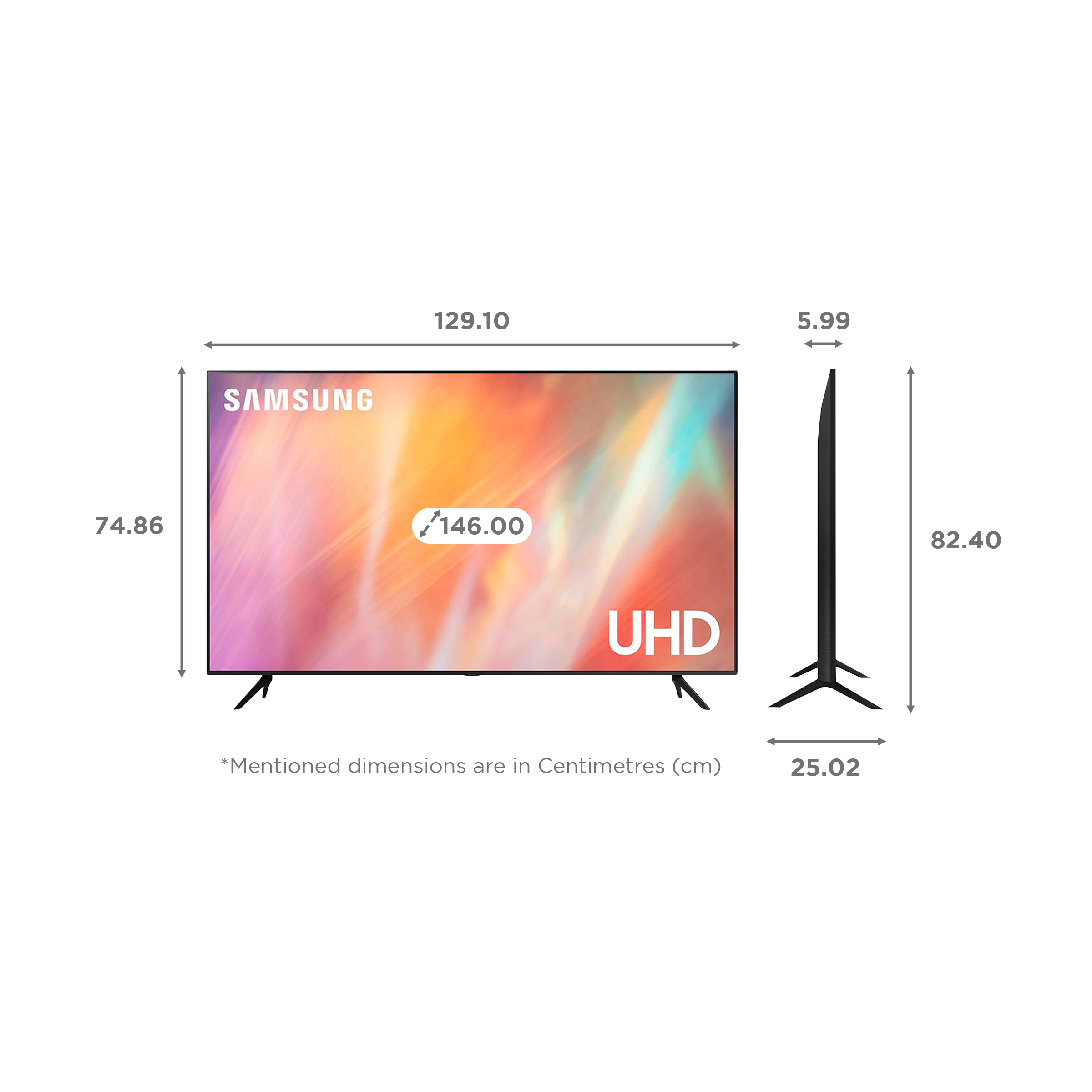 SAMSUNG Crystal 4K Pro 146 cm (58 inch) 4K Ultra HD LED Tizen TV with Alexa Compatibility (2021 model)_2