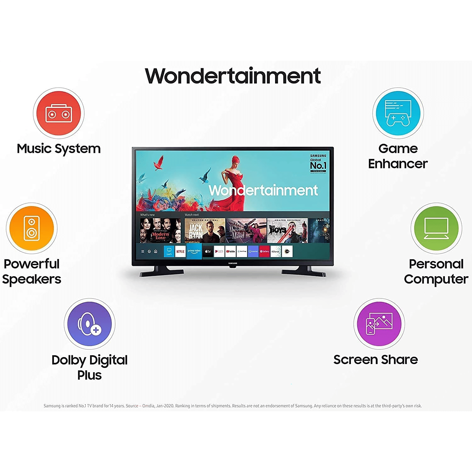 SAMSUNG Series 4 80 cm (32 inch) HD Ready LED Smart Tizen TV with Hyper Real Picture Engine (2020 Model)_17