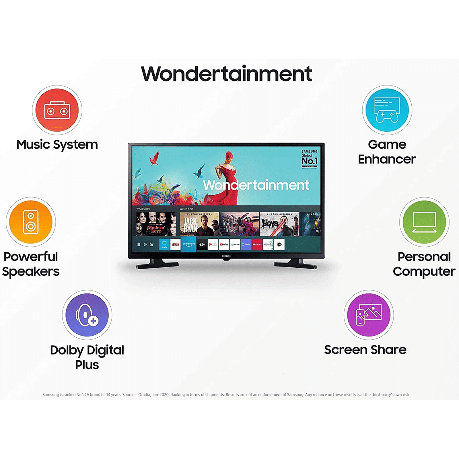 SAMSUNG Series 4 80 cm (32 inch) HD Ready LED Smart Tizen TV with Hyper Real Picture Engine (2020 Model)_7