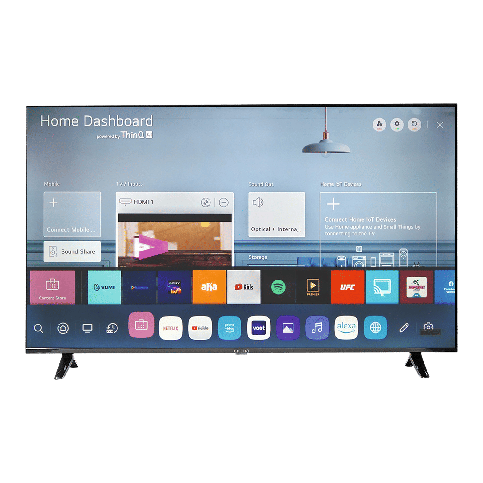 Croma 127 cm (50 inch) 4K Ultra HD LED Smart WebOS TV with Dolby Audio_1