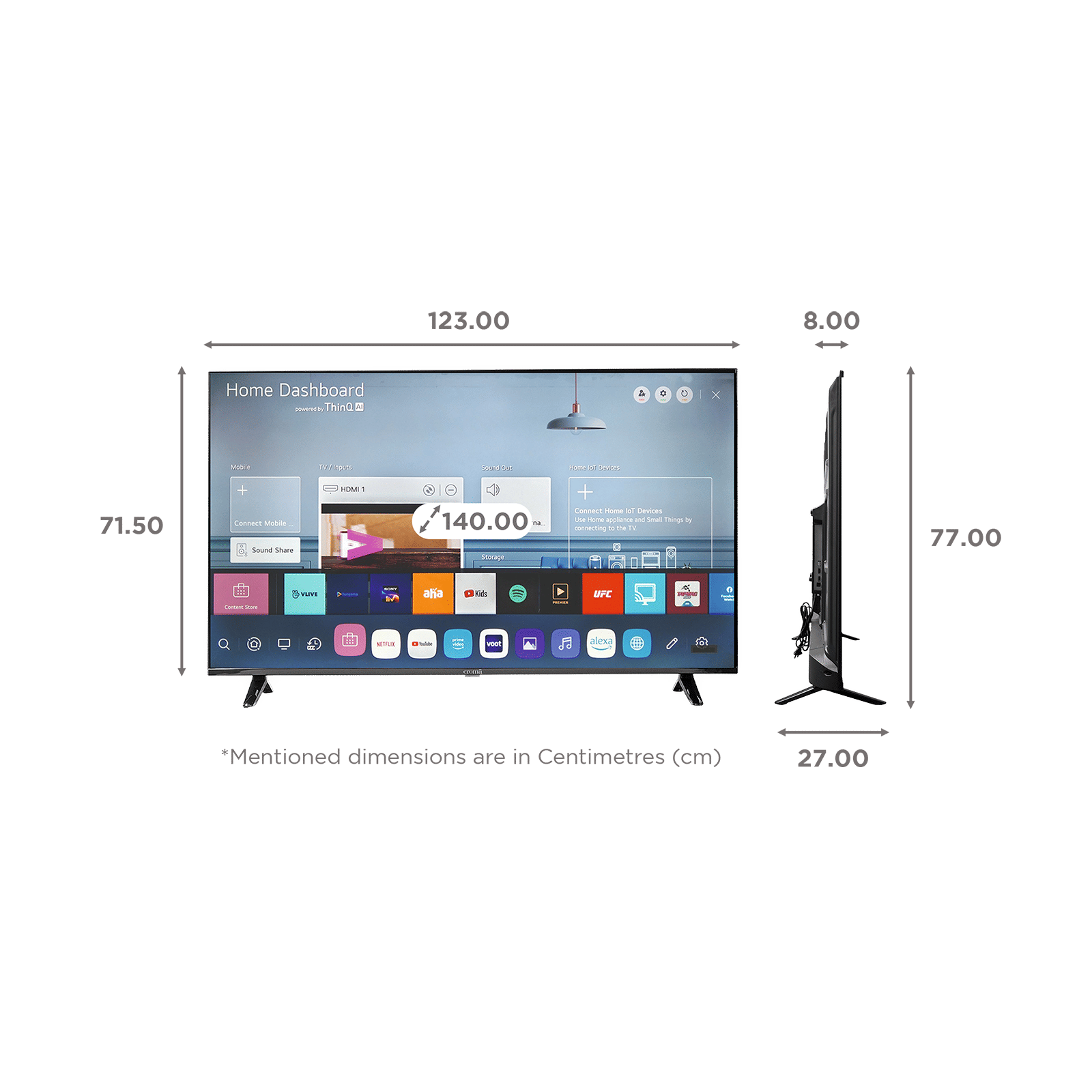 Croma 140 cm (55 inch) 4K Ultra HD LED Smart WebOS TV with Google Assistant Croma 140 cm (55 inch) 4K Ultra HD LED Smart WebOS TV with Google Assistant_2