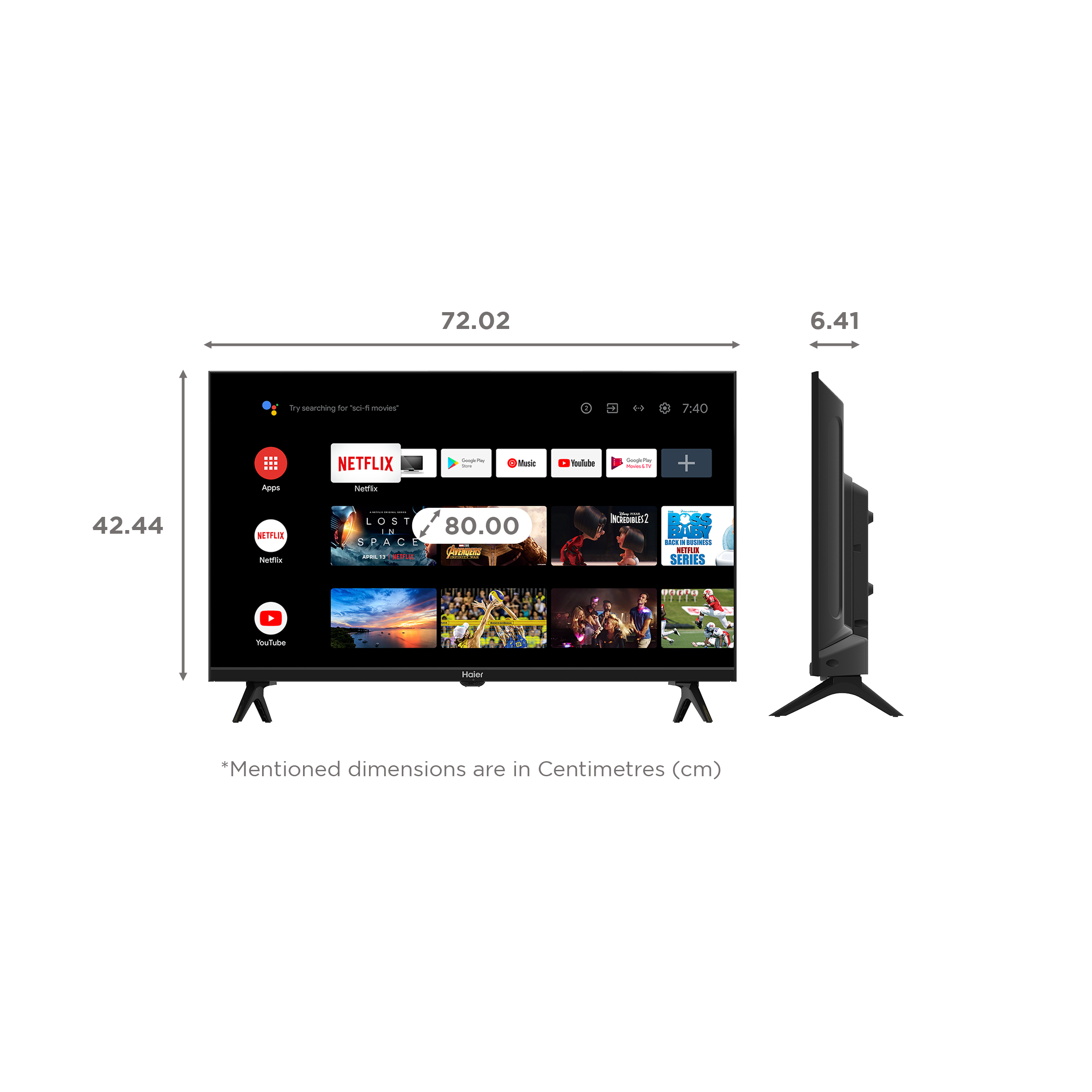 Haier 80 cm (32 inch) HD Ready LED Smart Android TV with Google Assistant Haier 80 cm (32 inch) HD Ready LED Smart Android TV with Google Assistant_2