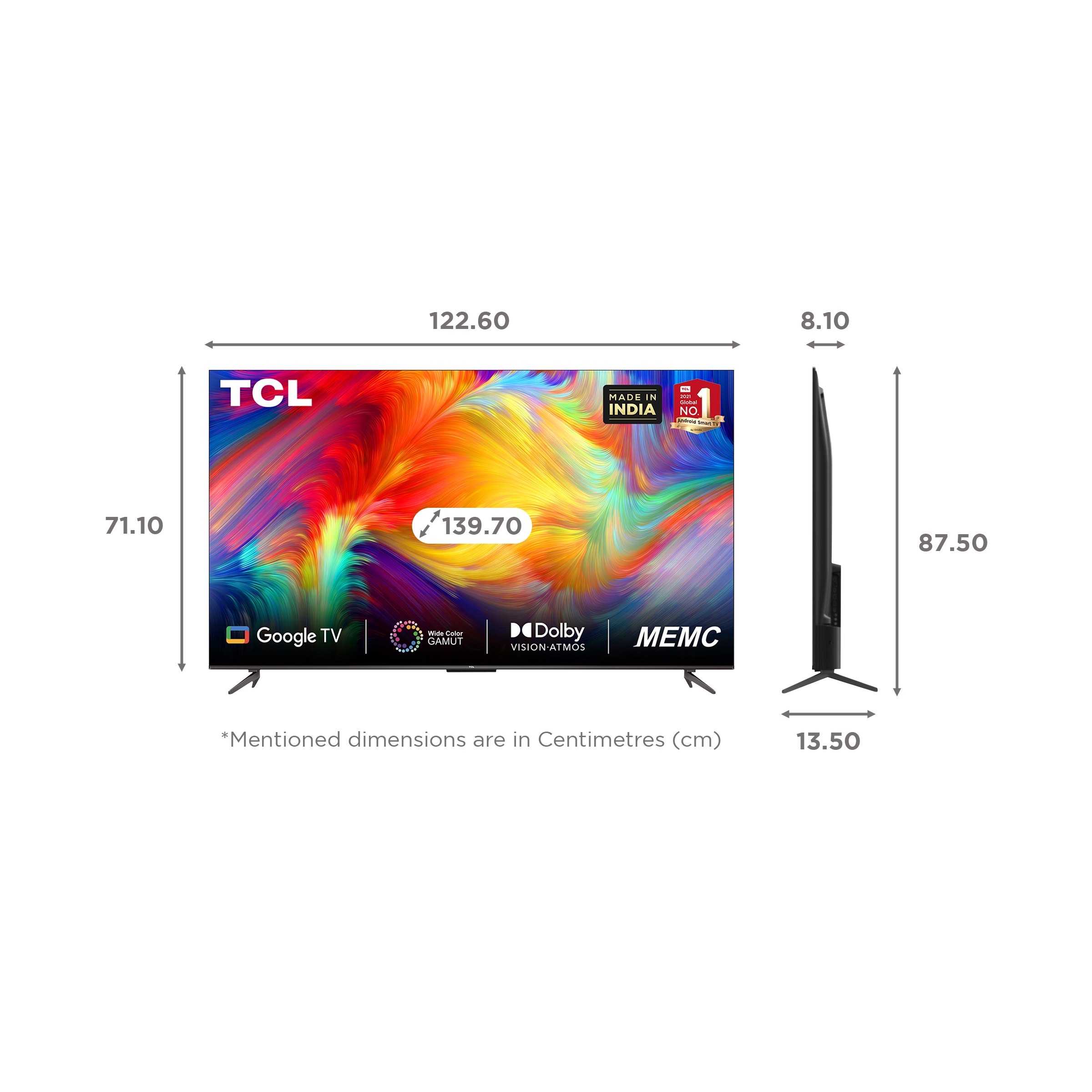 TCL P735 140 cm (55 inch) 4K Ultra HD LED Android TV with Voice Assistance TCL P735 140 cm (55 inch) 4K Ultra HD LED Android TV with Voice Assistance_2