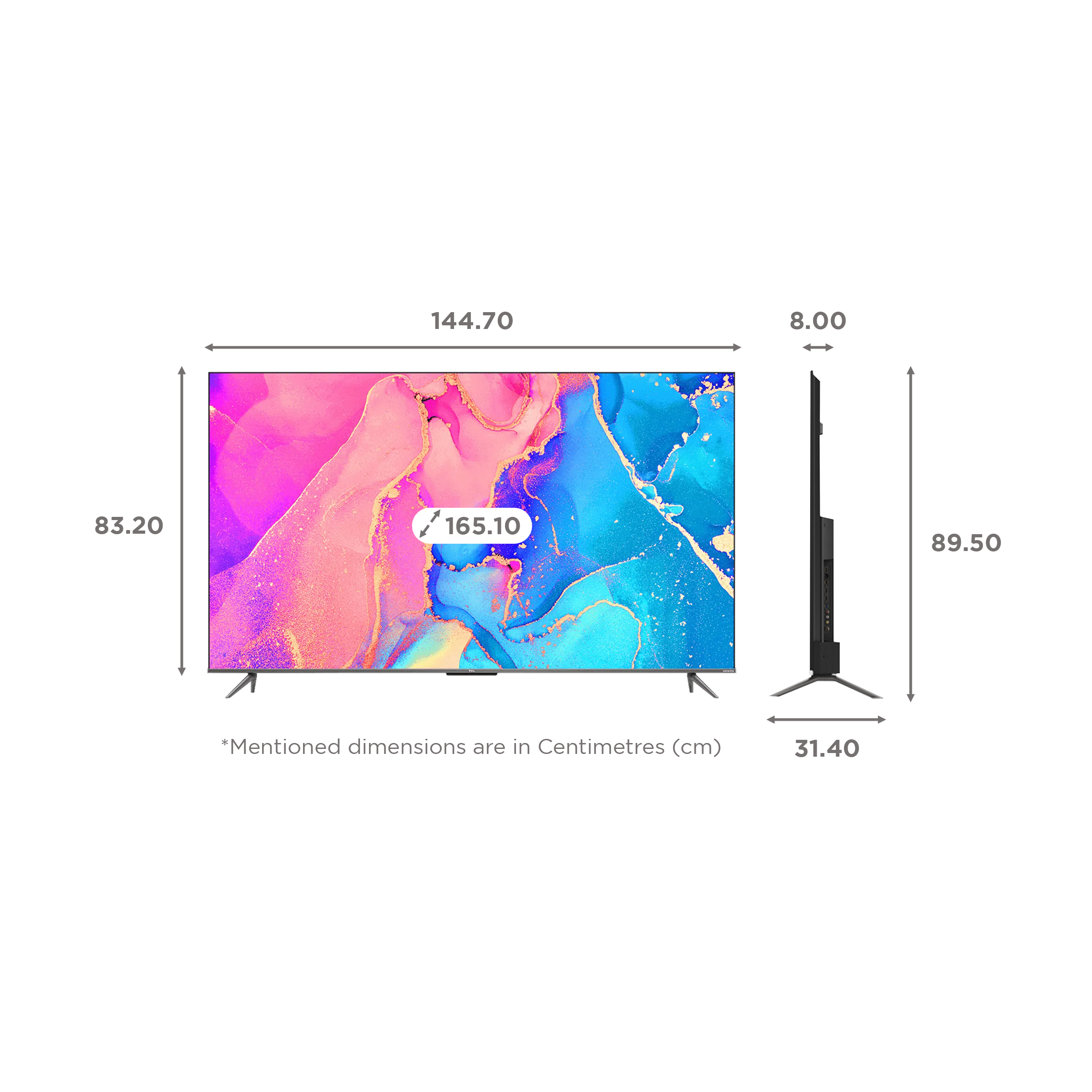TCL C Series 165 cm (65 inch) 4K Ultra HD QLED Smart Android TV with Voice Assistance (2022 model) TCL C Series 165 cm (65 inch) 4K Ultra HD QLED Smart Android TV with Voice Assistance (2022 model)_2