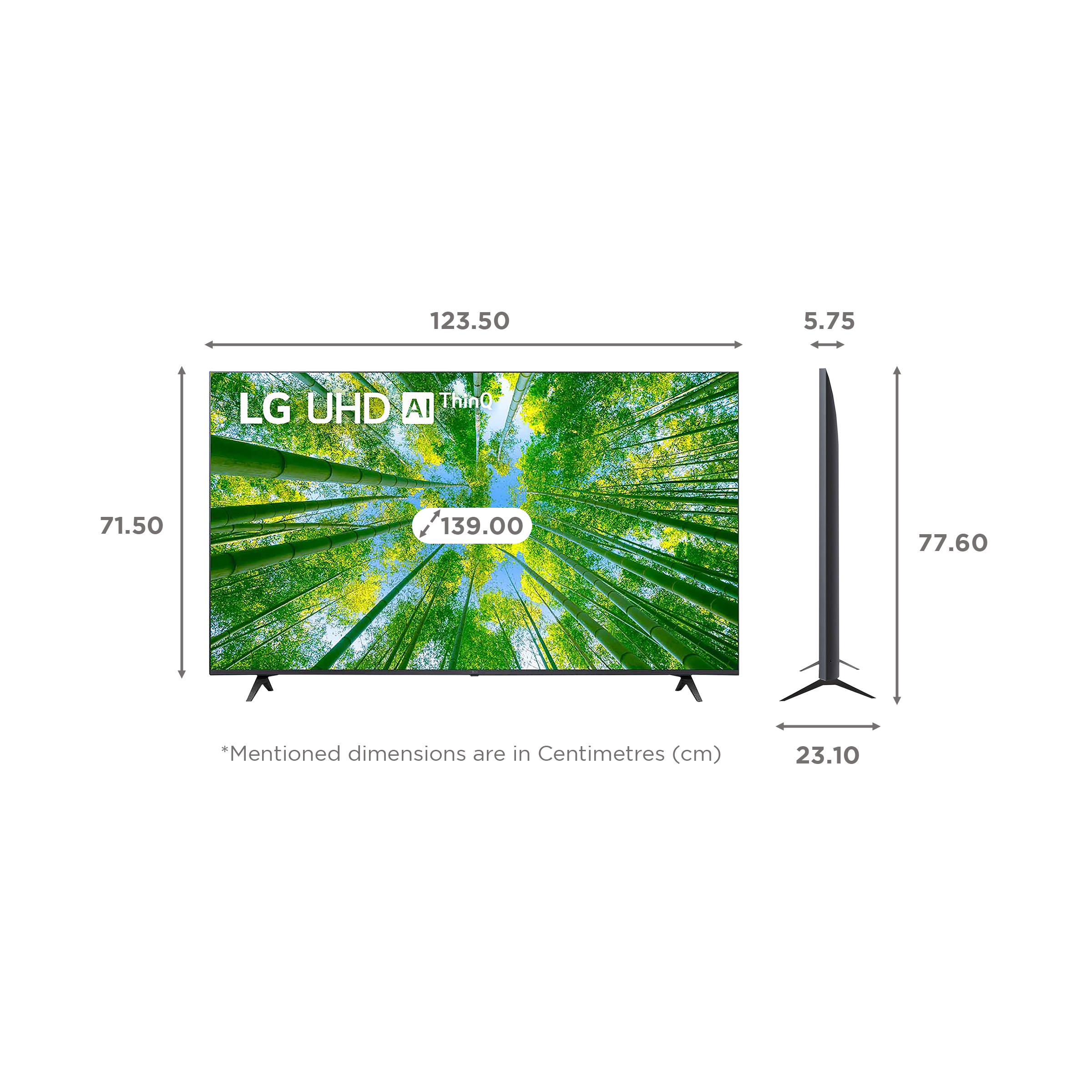 LG UQ80 140 cm (55 inch) 4K Ultra HD LED Smart WebOS TV with Voice Assistance (2022 model) LG UQ80 140 cm (55 inch) 4K Ultra HD LED Smart WebOS TV with Voice Assistance (2022 model)_2