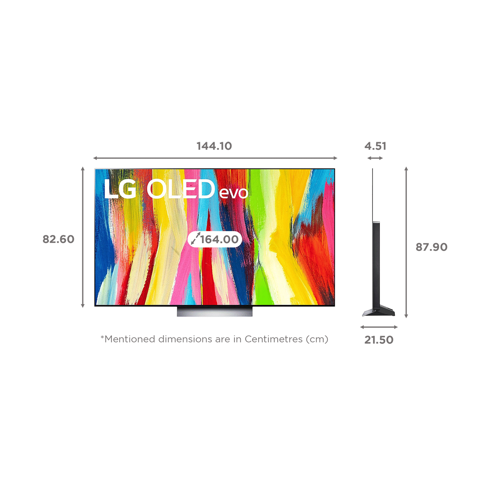 LG evo C2X 165 cm (65 inch) 4K Ultra HD OLED Smart WebOS TV with Voice Assistance (2022 model)_2