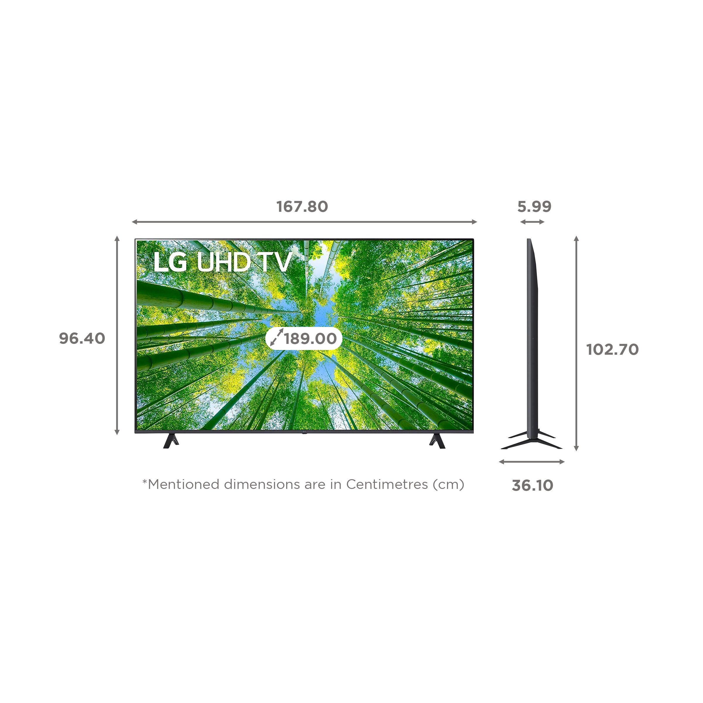 LG UQ80 190 cm (75 inch) 4K Ultra HD LED Smart WebOS TV with Voice Assistance (2022 model) LG UQ80 190 cm (75 inch) 4K Ultra HD LED Smart WebOS TV with Voice Assistance (2022 model)_2