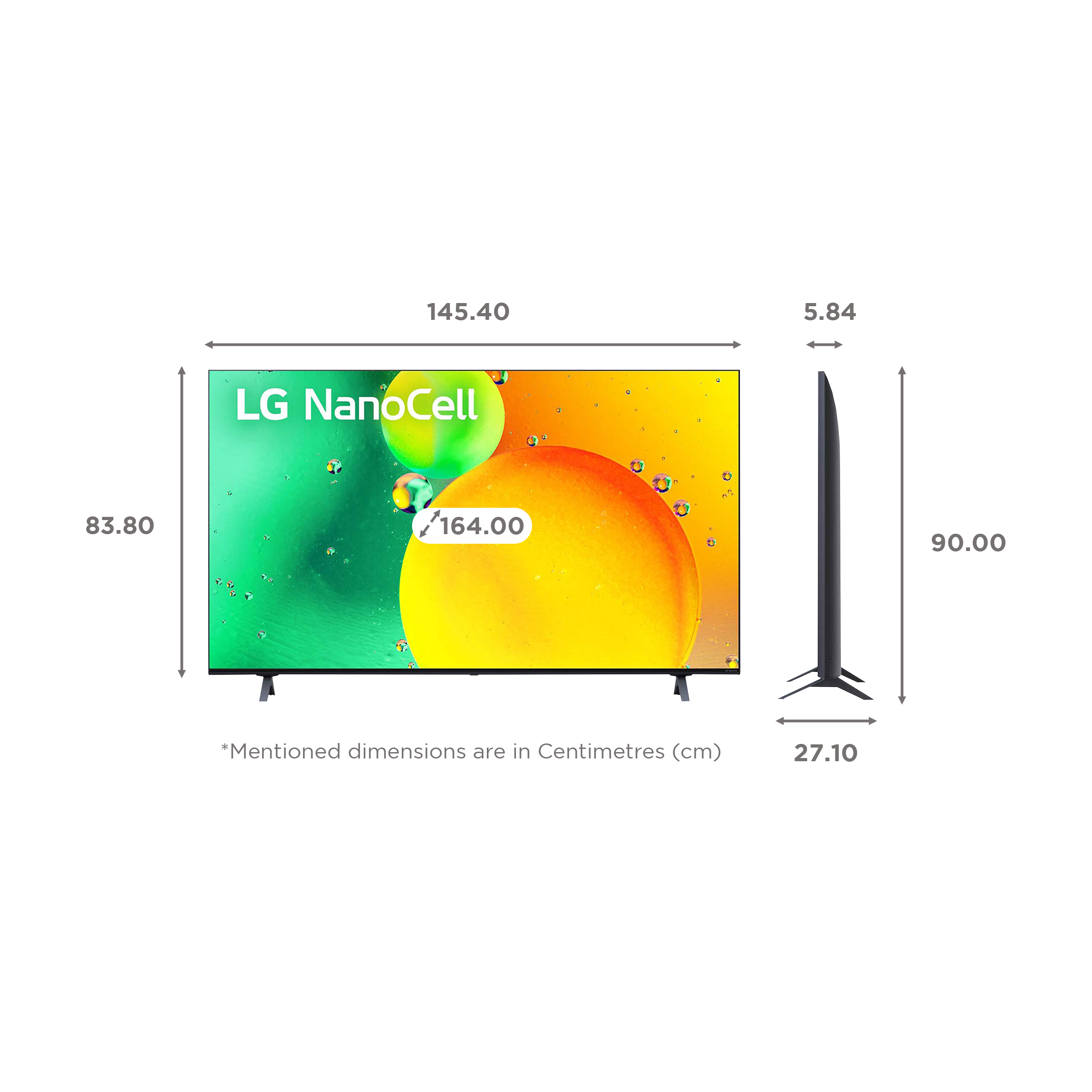 LG NANO75 165 cm (65 inch) 4K Ultra HD Nano Cell Smart WebOS TV with Voice Assistance (2022 model)_2