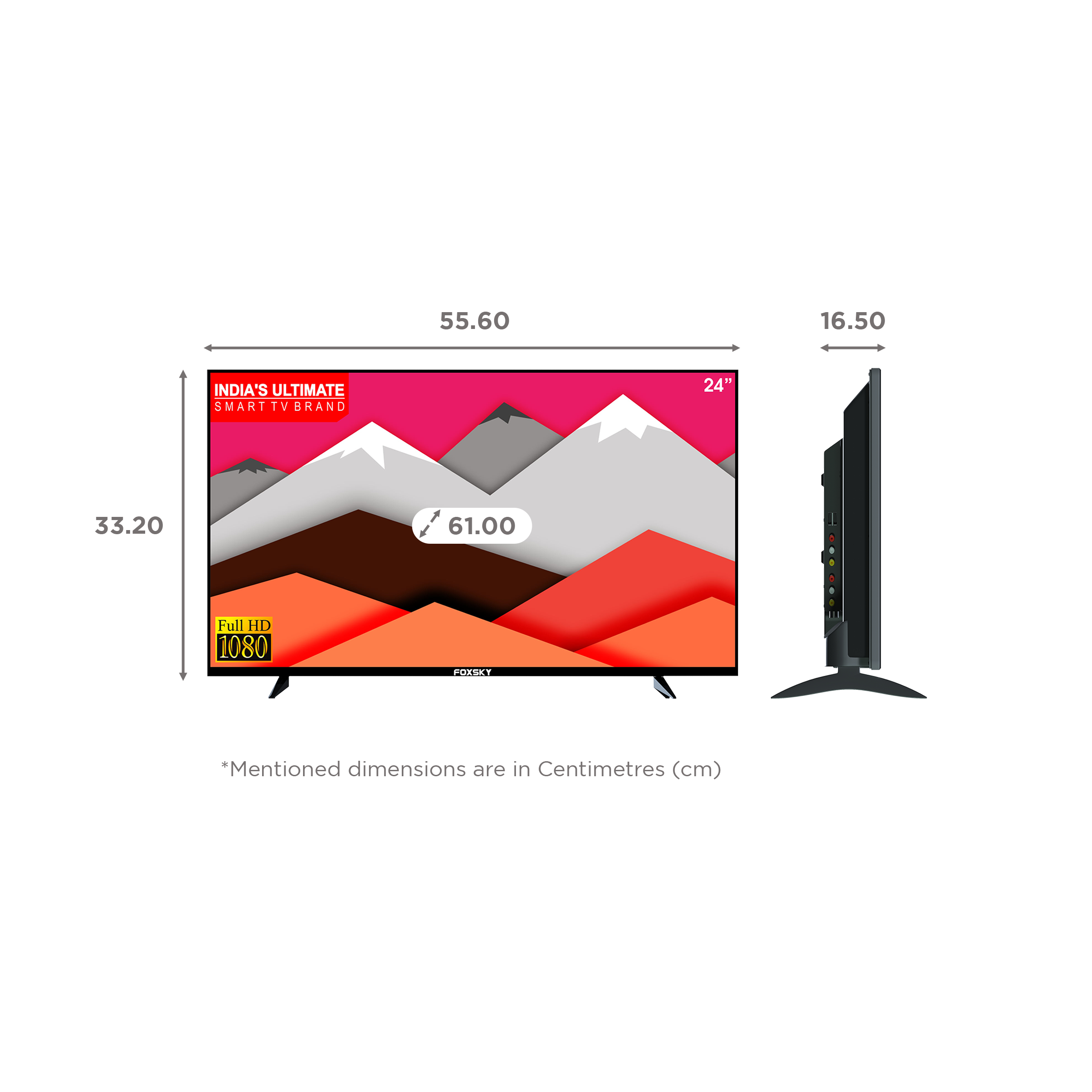 FOXSKY 60 cm (24 inch) HD Ready LED TV with A+ Grade Panel (2021 model)_2