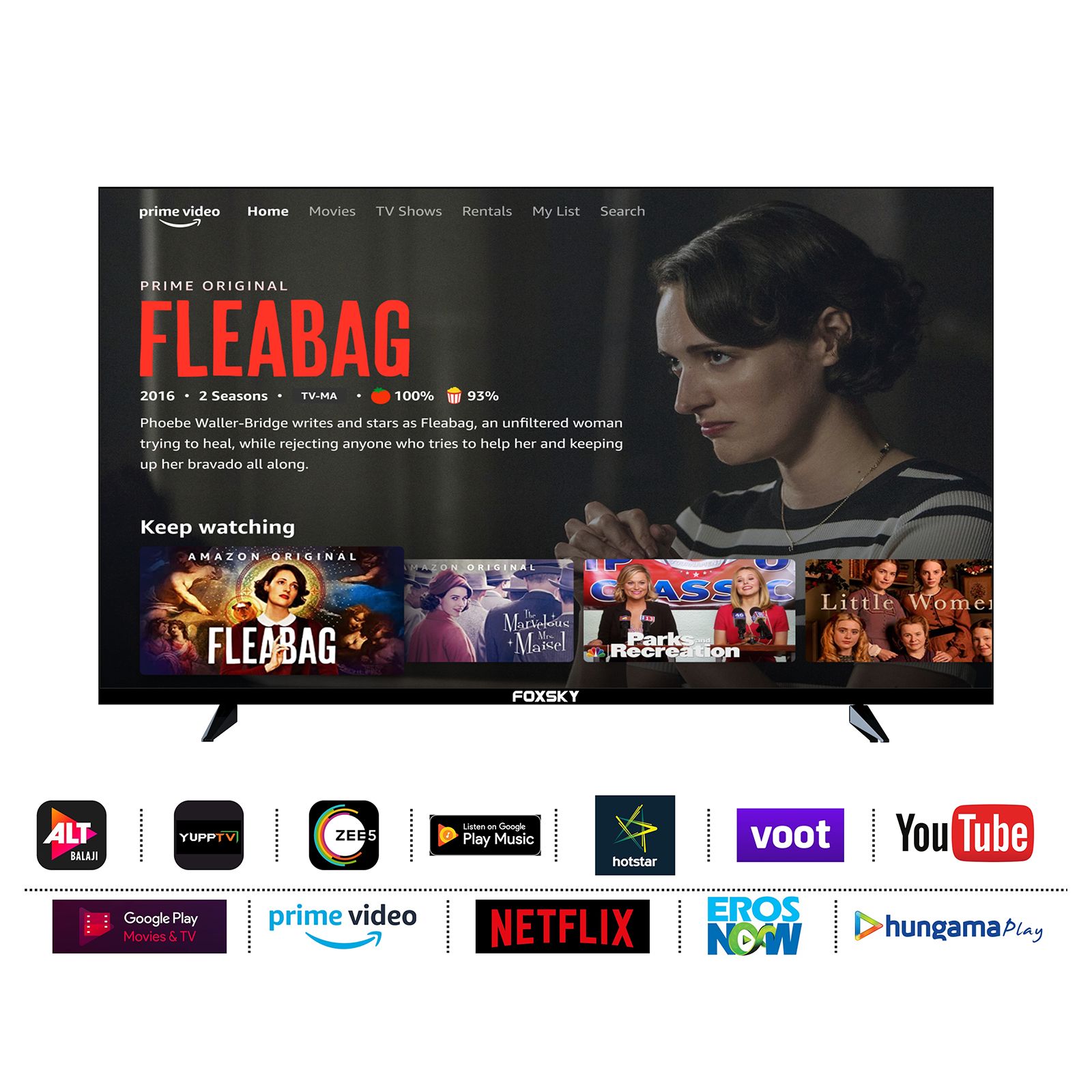 FOXSKY FS-VS 80 cm (32 inch) HD Ready LED Smart Android TV with Google Assistant (2021 model)_8