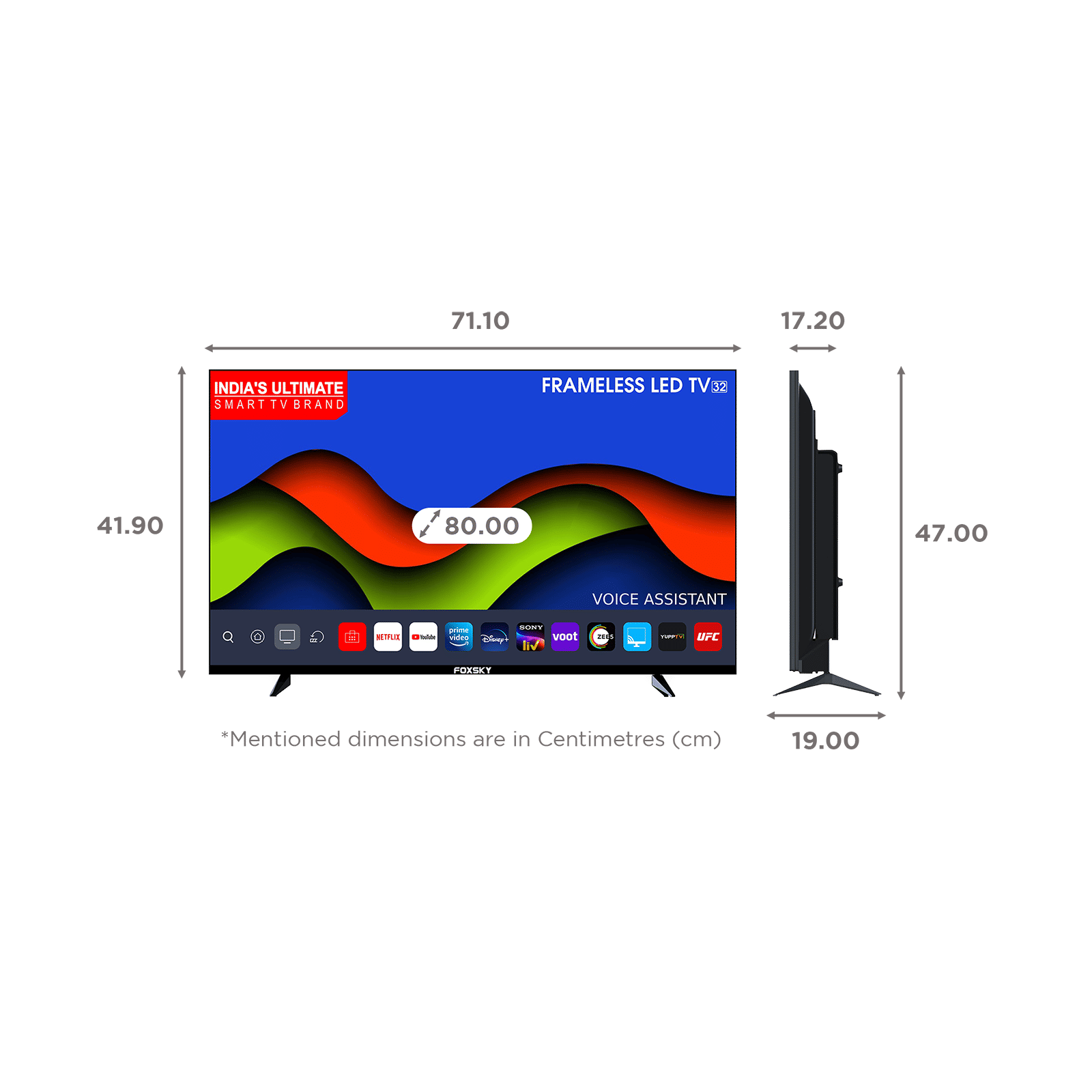 FOXSKY FS-VS 80 cm (32 inch) HD Ready LED Smart Android TV with Google Assistant (2021 model)_2