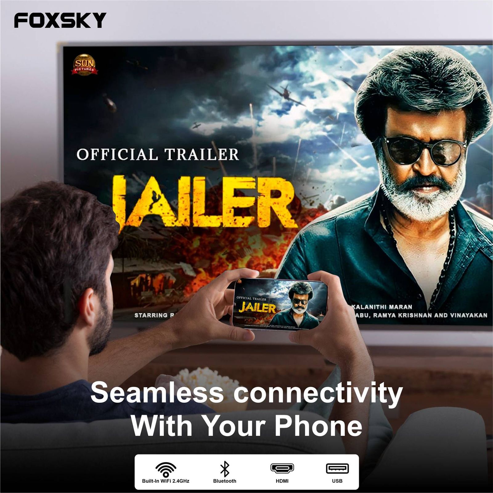 FOXSKY FSFHS 100 cm (40 inch) Full HD LED Smart Android TV with Stereo Speakers (2022 model)_15