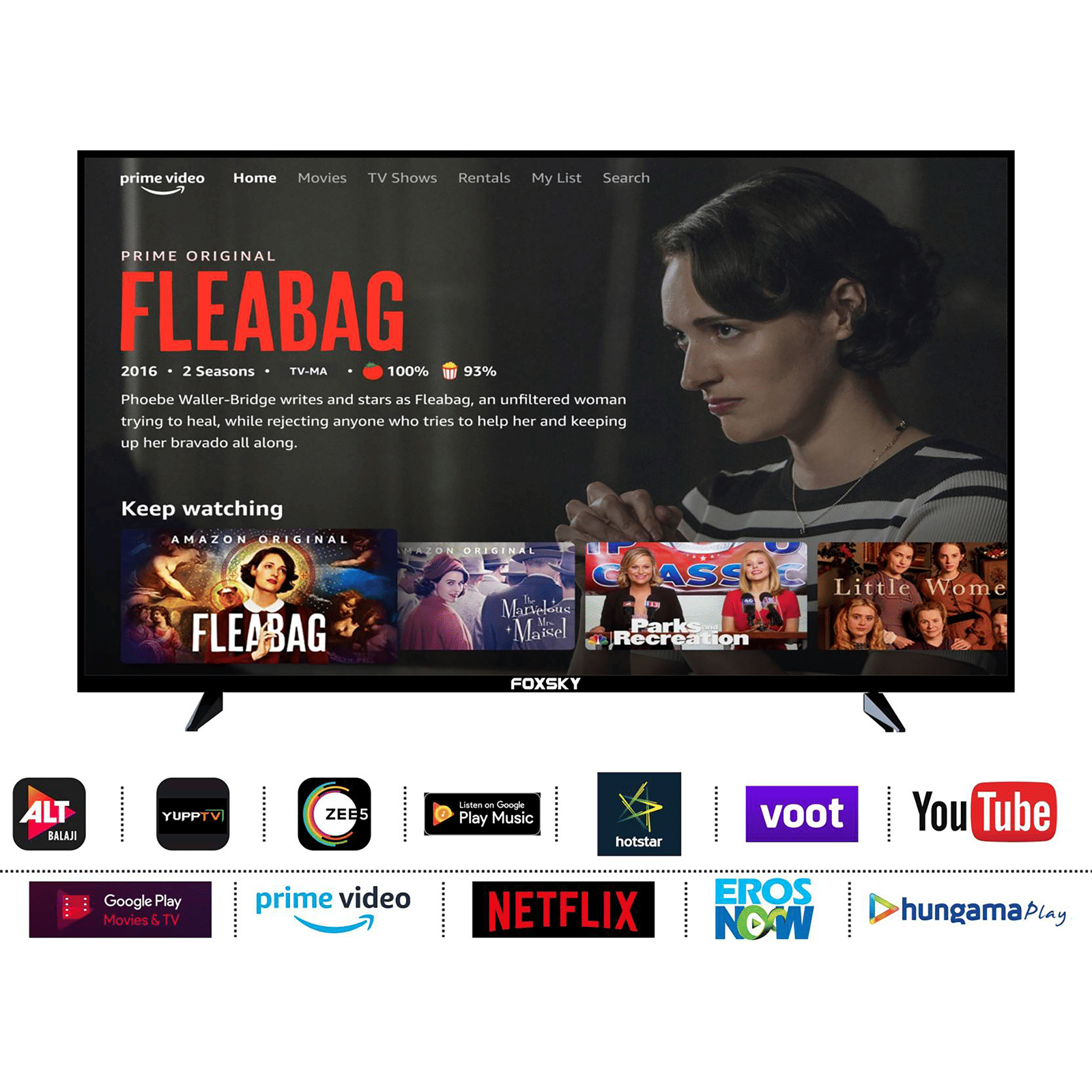 FOXSKY 100 cm (40 inch) Full HD LED Smart Android TV with Google Voice Assistant (2021 model) FOXSKY 100 cm (40 inch) Full HD LED Smart Android TV with Google Voice Assistant (2021 model)_11