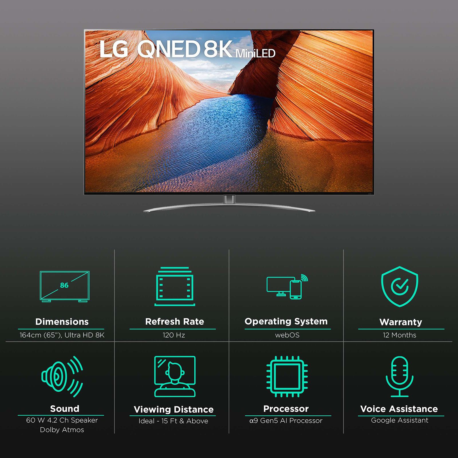 LG QNED99 218 cm (86 inch) 8K Ultra HD LED WebOS TV with Google Assistant (2022 model)_3