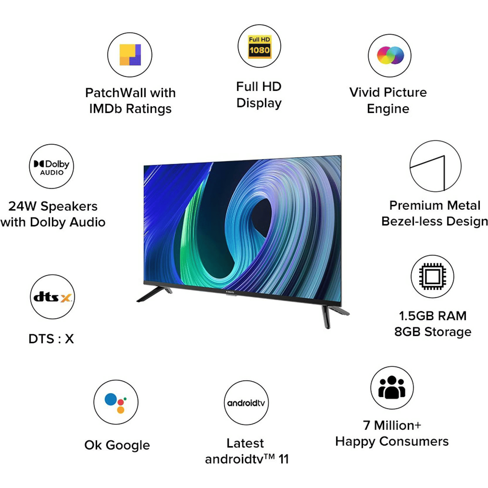Xiaomi 5A 109 cm (43 inch) Full HD LED Smart Android TV with Google Assistance (2022 model) Xiaomi 5A 109 cm (43 inch) Full HD LED Smart Android TV with Google Assistance (2022 model)_13