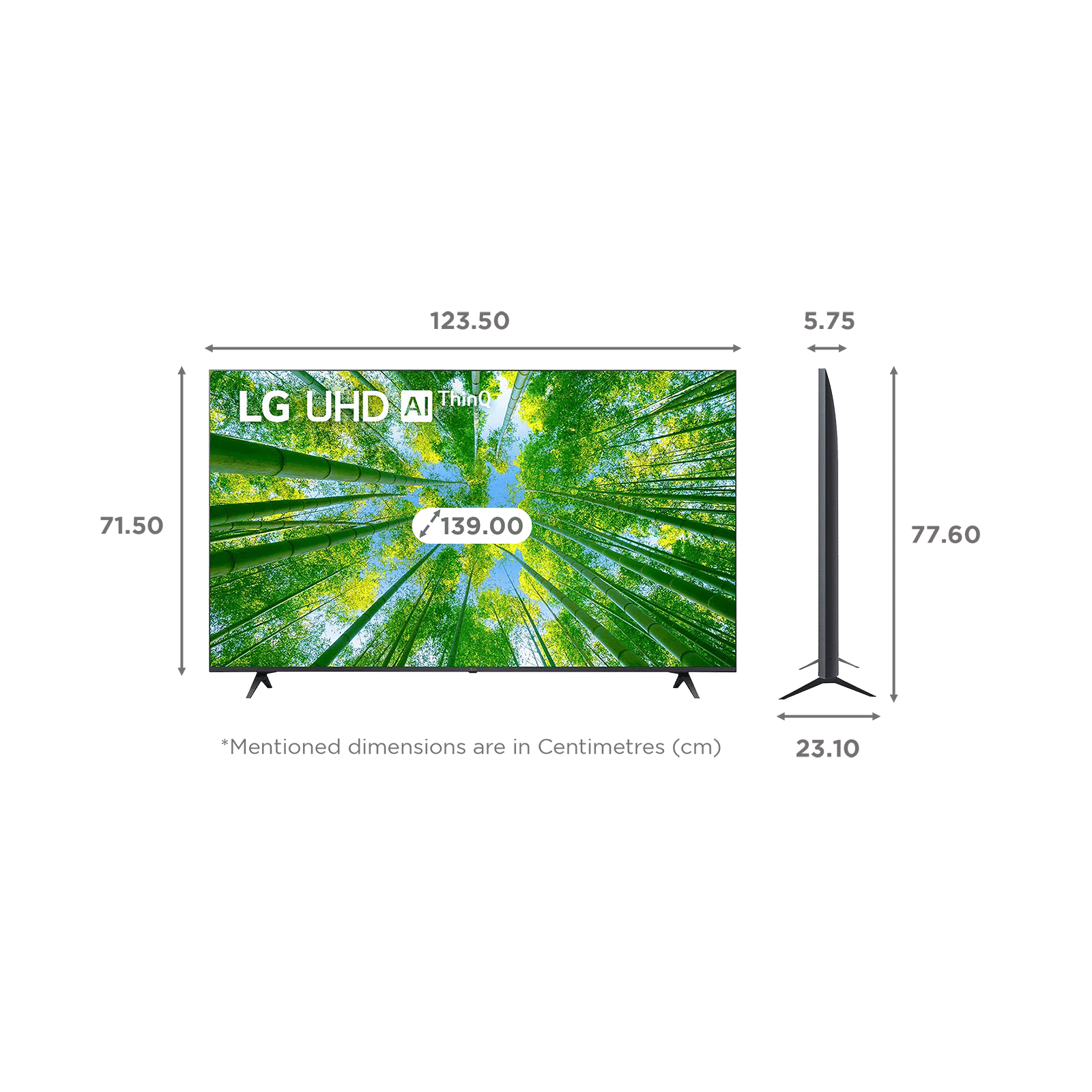 LG UQ80 140 cm (55 inch) 4K Ultra HD LED Smart WebOS TV with Voice Assistance (2022 model) LG UQ80 140 cm (55 inch) 4K Ultra HD LED Smart WebOS TV with Voice Assistance (2022 model)_2