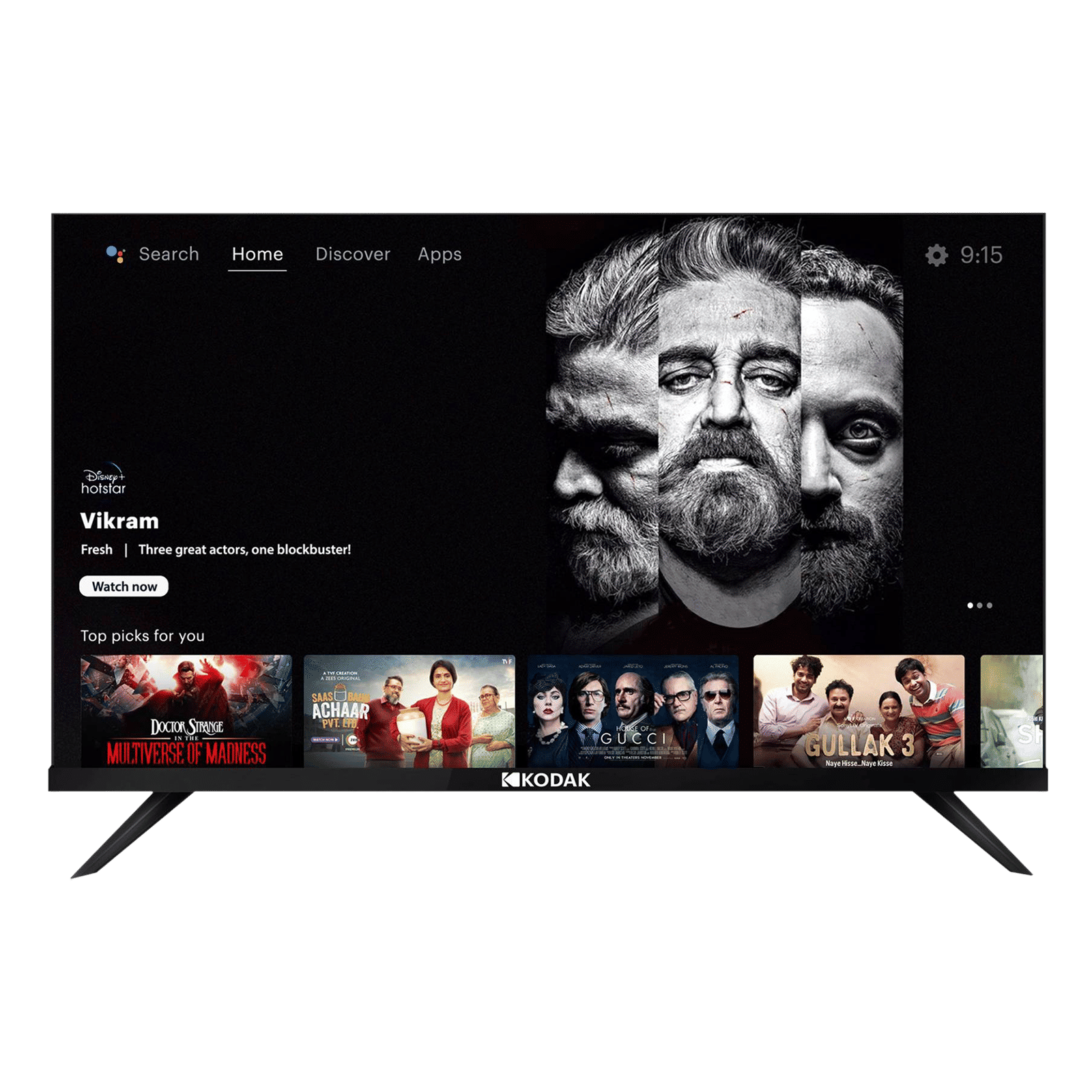 KODAK 7XPRO Series 140 cm (55 inch) 4K Ultra HD LED Android TV with Google Assistant (2021 model) KODAK 7XPRO Series 140 cm (55 inch) 4K Ultra HD LED Android TV with Google Assistant (2021 model)_1