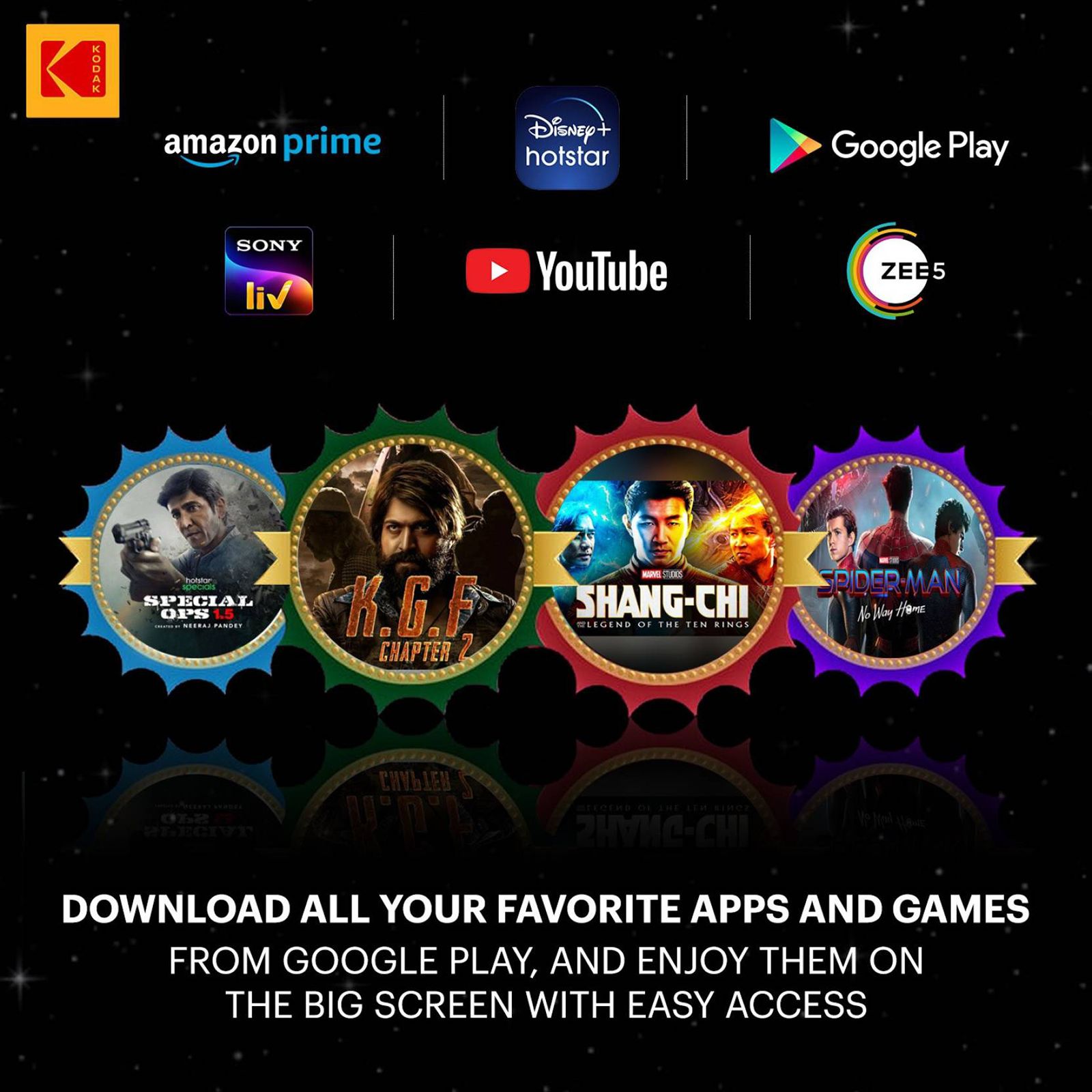KODAK 7XPRO Series 140 cm (55 inch) 4K Ultra HD LED Android TV with Google Assistant (2021 model) KODAK 7XPRO Series 140 cm (55 inch) 4K Ultra HD LED Android TV with Google Assistant (2021 model)_15