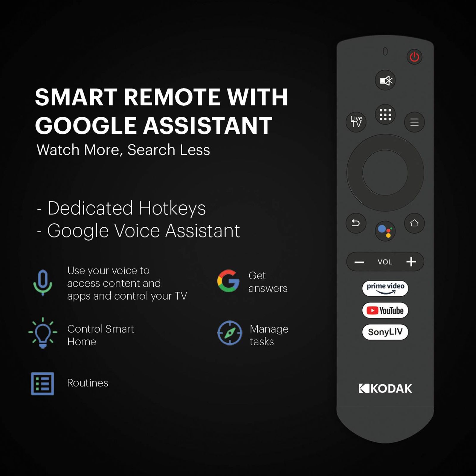 KODAK 7XPRO Series 100 cm (40 inch) Full HD LED Smart Android TV with Google Assistant (2020 model) KODAK 7XPRO Series 100 cm (40 inch) Full HD LED Smart Android TV with Google Assistant (2020 model)_6