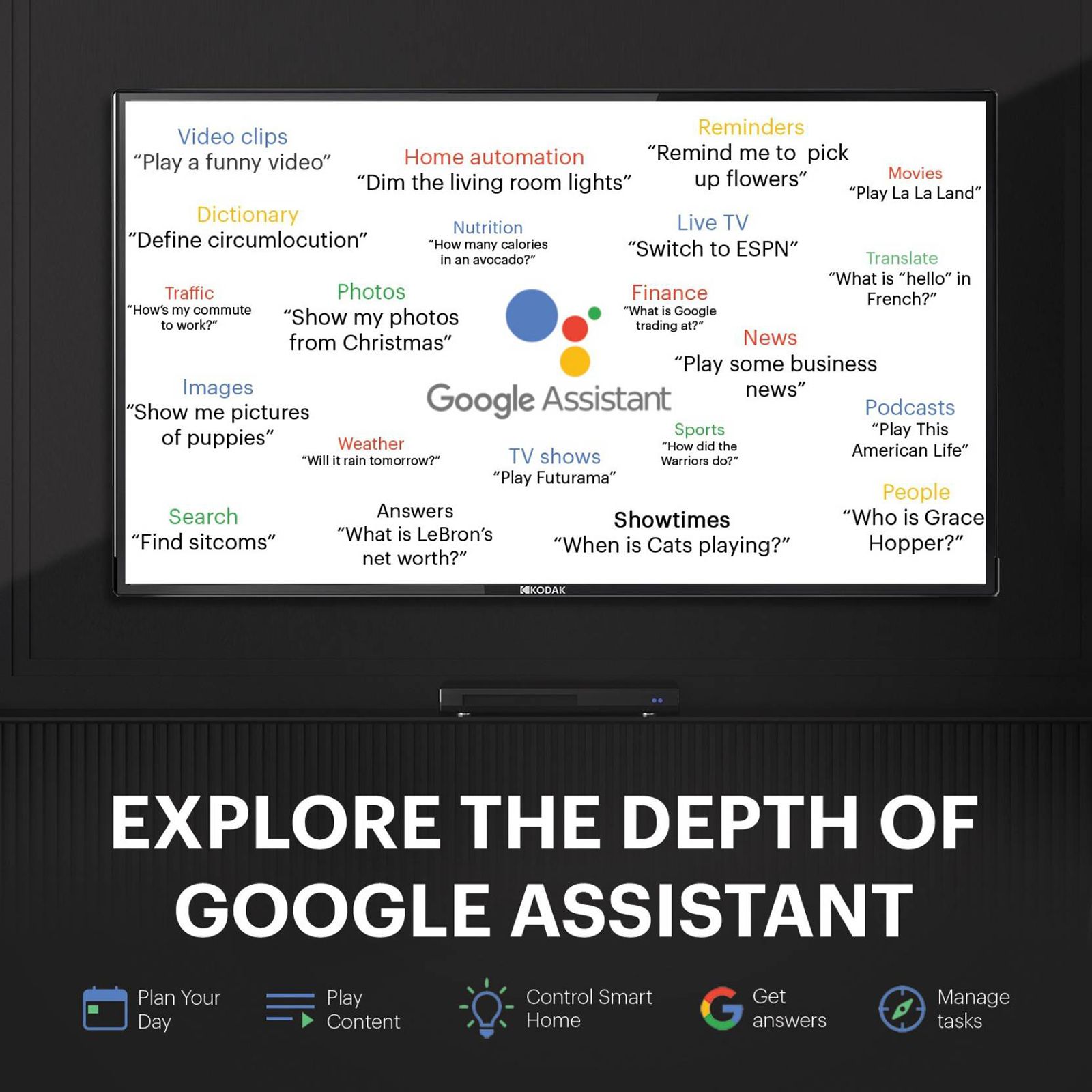 KODAK 7XPRO Series 100 cm (40 inch) Full HD LED Smart Android TV with Google Assistant (2020 model) KODAK 7XPRO Series 100 cm (40 inch) Full HD LED Smart Android TV with Google Assistant (2020 model)_7