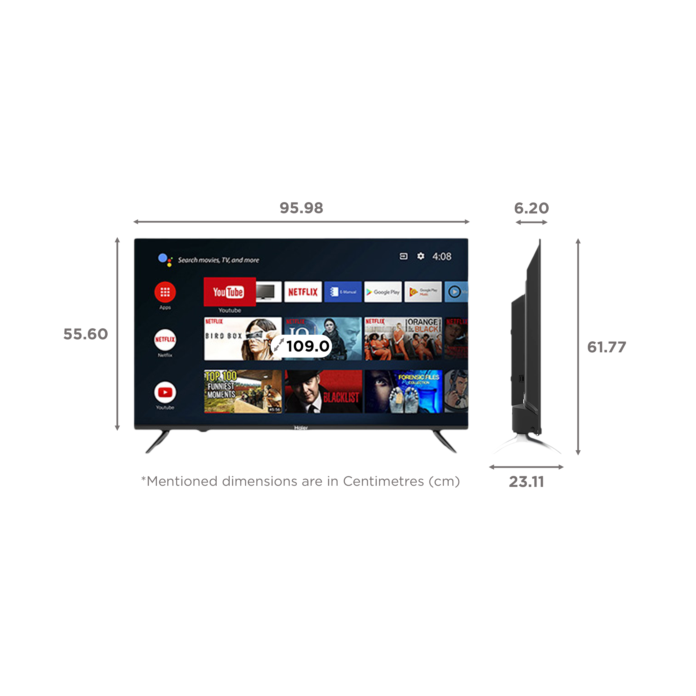 Haier 109 cm (43 inch) LED 4K Ultra HD Android TV with Google Assistant (2022 model)_2