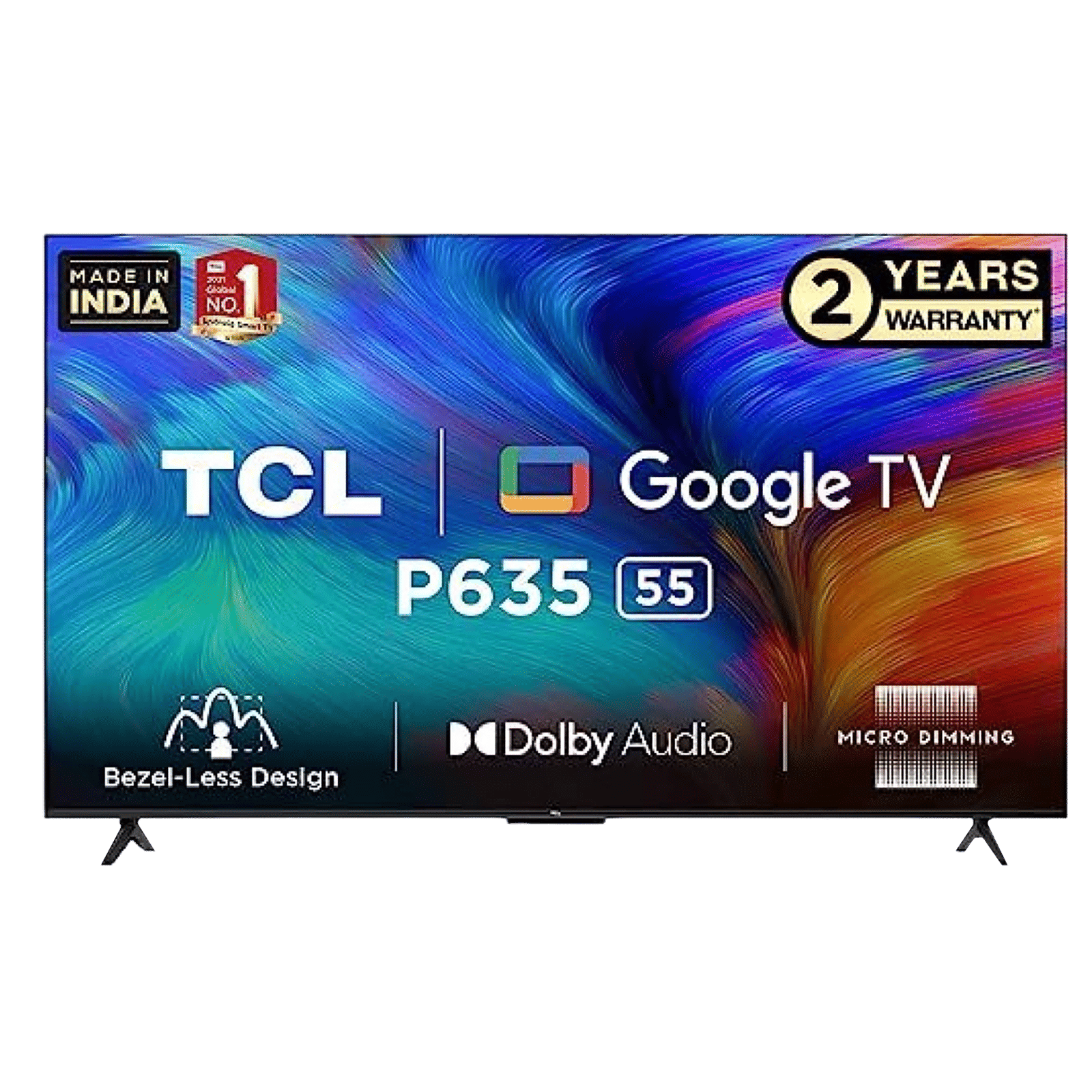 TCL 55P635 140 cm (55 inch) 4K Ultra HD LED Android TV with Dolby Audio (2022 model)_1