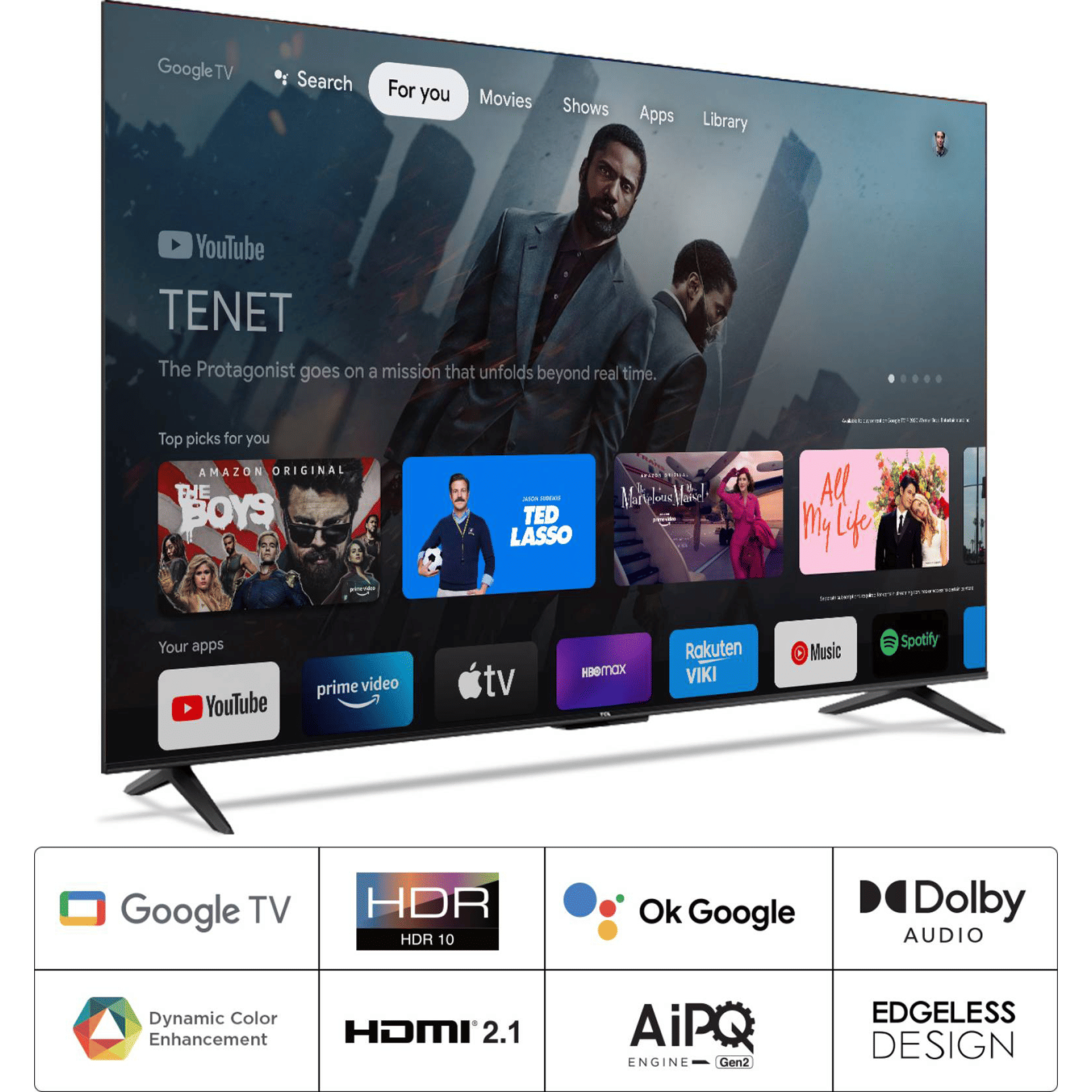 TCL P Series 165 cm (65 inch) 4K Ultra HD LED Android 11 Google TV with Dolby Audio Digital Decoder TCL P Series 165 cm (65 inch) 4K Ultra HD LED Android 11 Google TV with Dolby Audio Digital Decoder_16