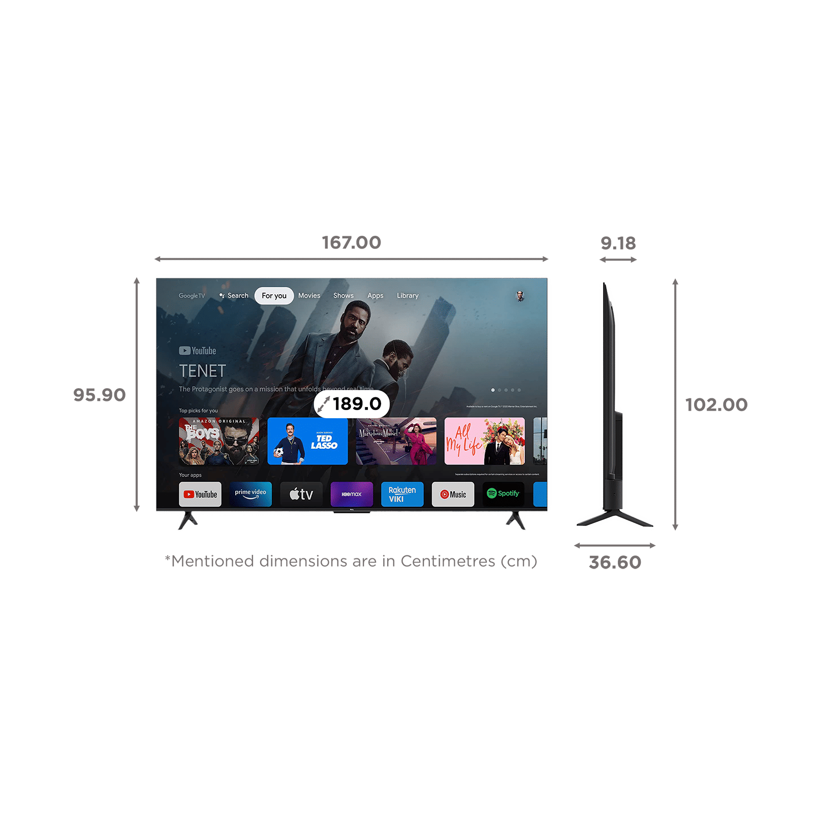TCL P Series 190 cm (75 inch) 4K Ultra HD LED Android TV with Dolby Audio Digital Decoder TCL P Series 190 cm (75 inch) 4K Ultra HD LED Android TV with Dolby Audio Digital Decoder_2