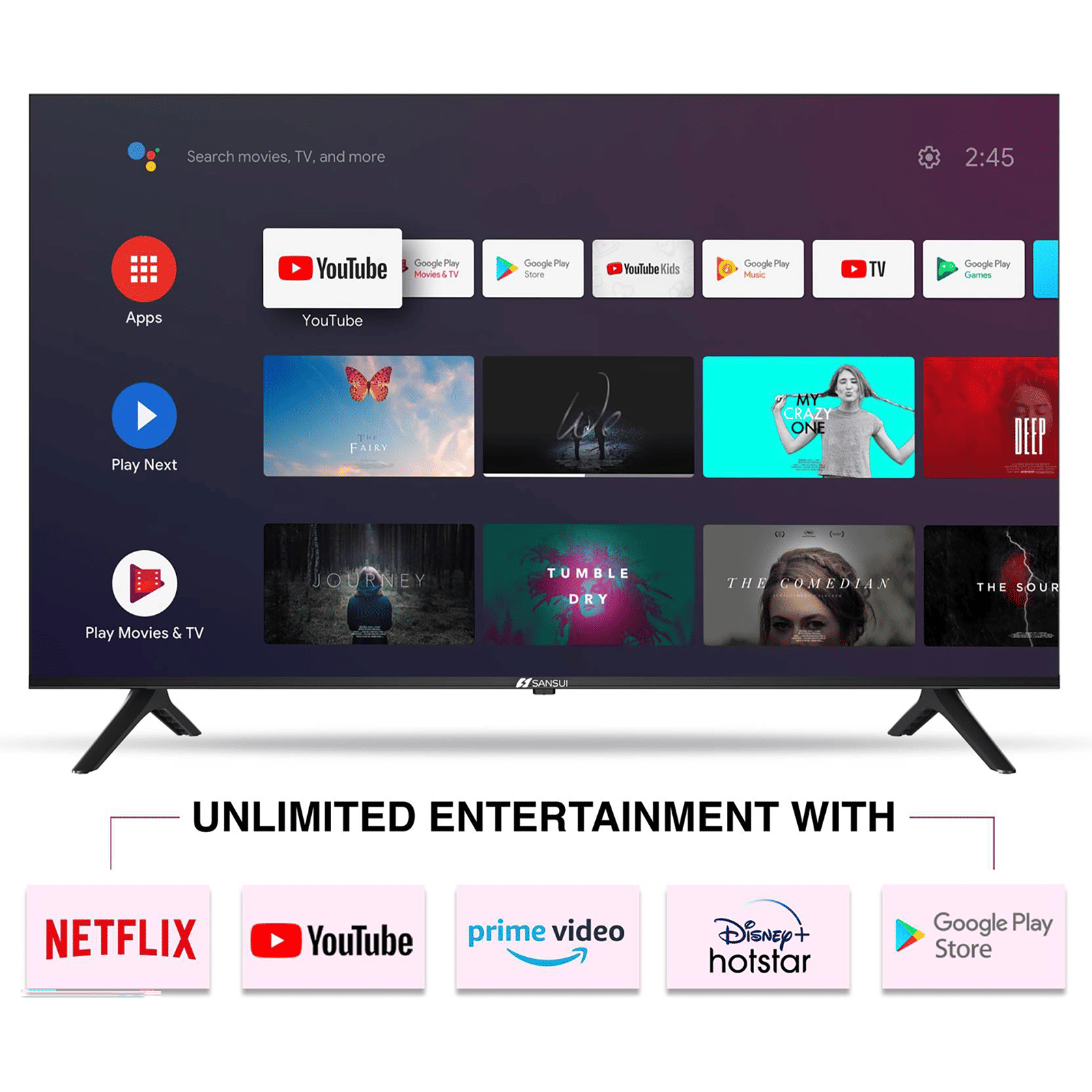 SANSUI JSW50ASUHD 127 cm (50 inch) 4K Ultra HD LED Android TV with Dolby Atmos (2021 model) SANSUI JSW50ASUHD 127 cm (50 inch) 4K Ultra HD LED Android TV with Dolby Atmos (2021 model)_16