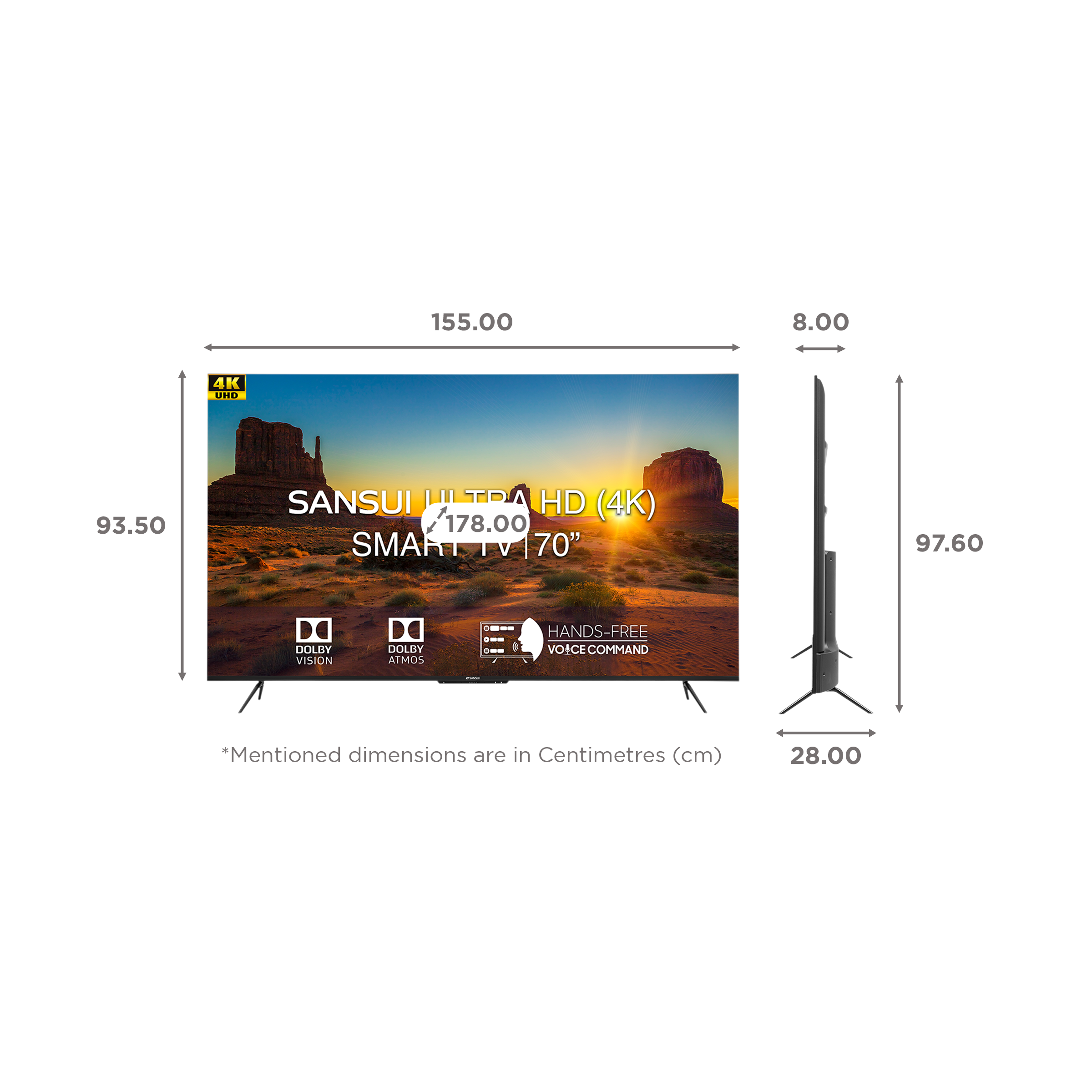 SANSUI 178 cm (70 inch) 4K Ultra HD LED Android TV with Dolby Vision & Dolby Atmos (2022 model) SANSUI 178 cm (70 inch) 4K Ultra HD LED Android TV with Dolby Vision & Dolby Atmos (2022 model)_2