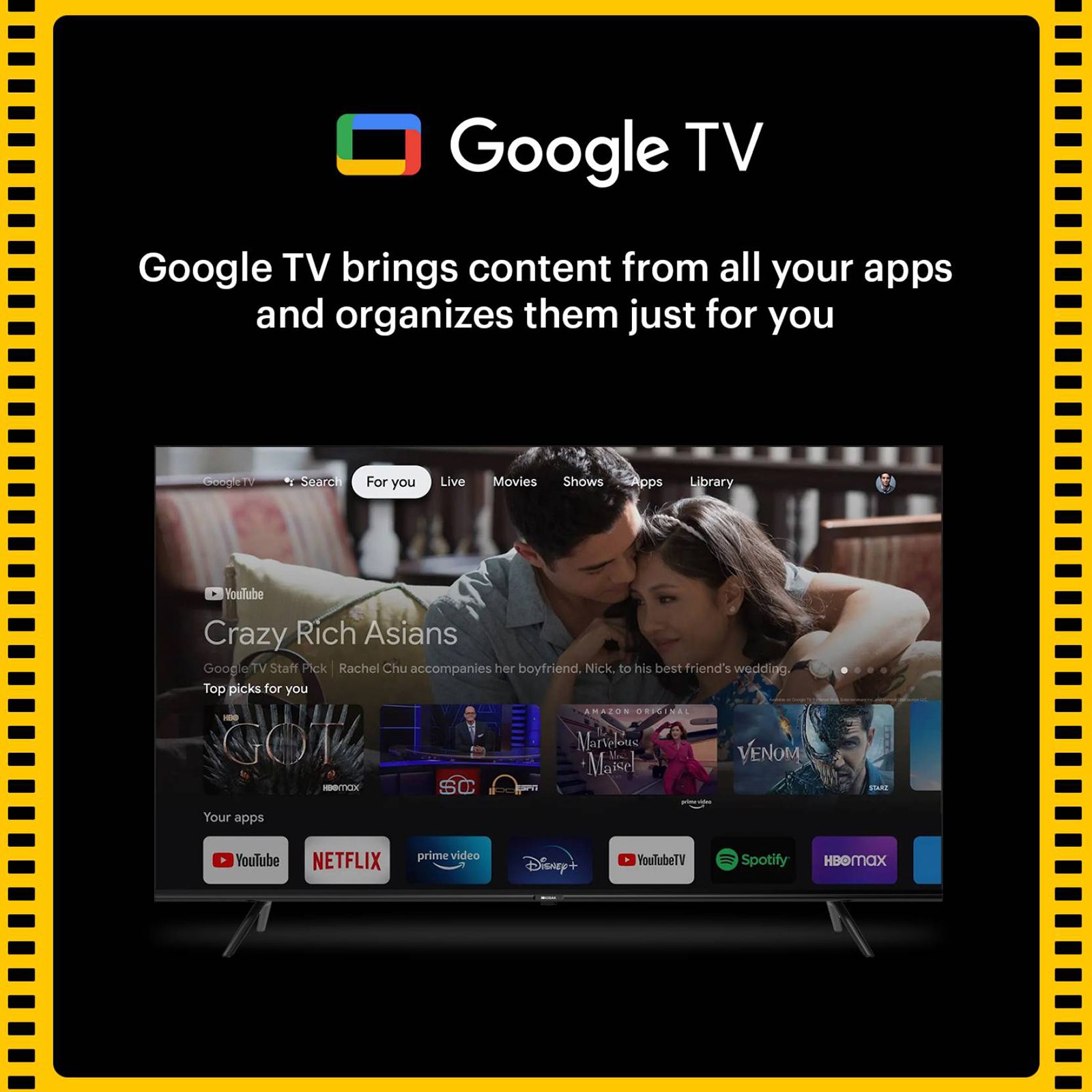 KODAK Matrix 127 cm (50 inch) QLED 4K Ultra HD Google TV with DTS TruSurround Technology (2022 model)_9