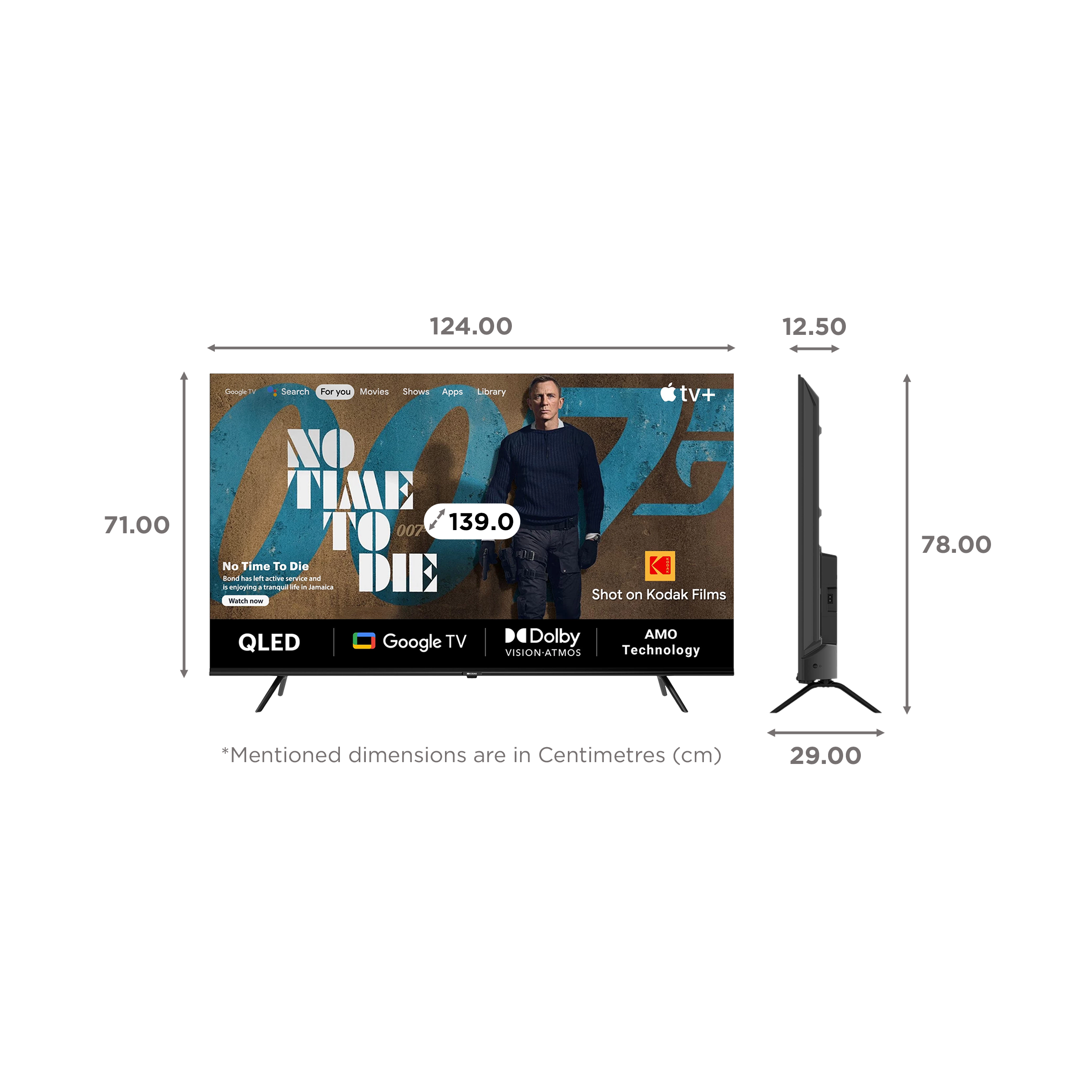 KODAK Matrix 140 cm (55 inch) QLED 4K Ultra HD Google TV with DTS TruSurround Technology (2022 model) KODAK Matrix 140 cm (55 inch) QLED 4K Ultra HD Google TV with DTS TruSurround Technology (2022 model)_2