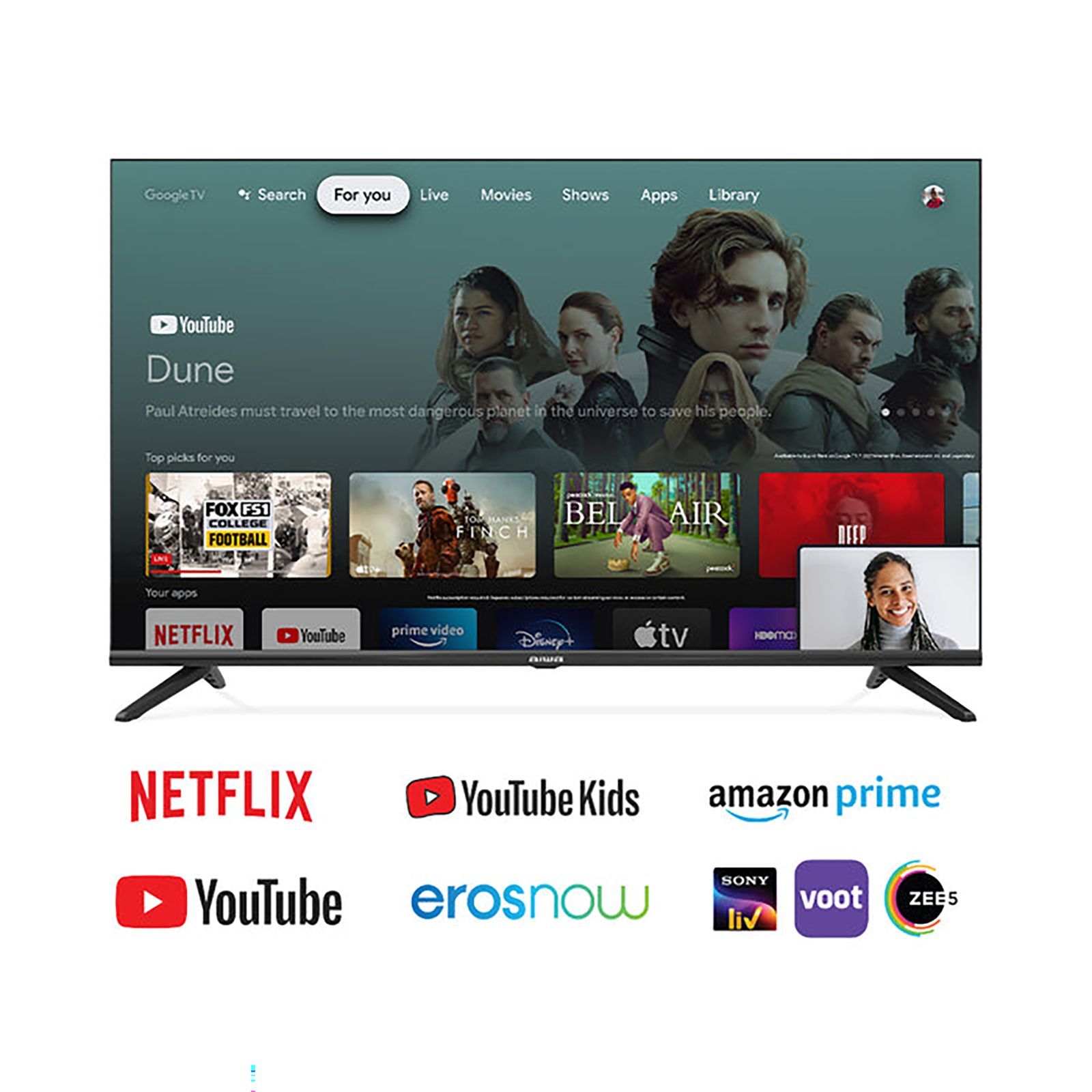 aiwa Magnifiq 109 cm (43 inch) 4K Ultra HD LED Android TV with Dolby Vision (2022 Model)_11