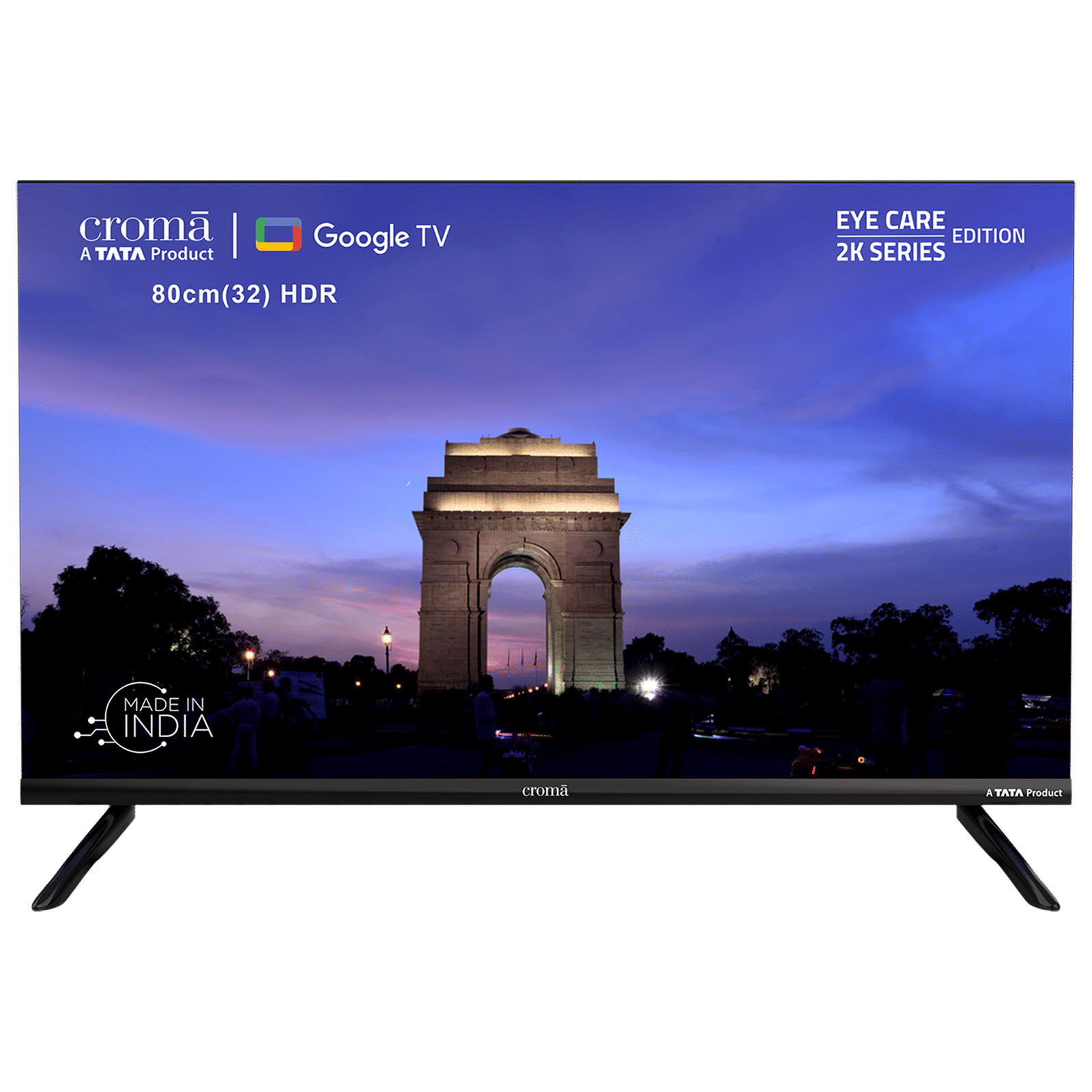 Croma 80 cm (32 inch) HD Ready LED Smart Google TV with A Plus Grade Panel Croma 80 cm (32 inch) HD Ready LED Smart Google TV with A Plus Grade Panel_1