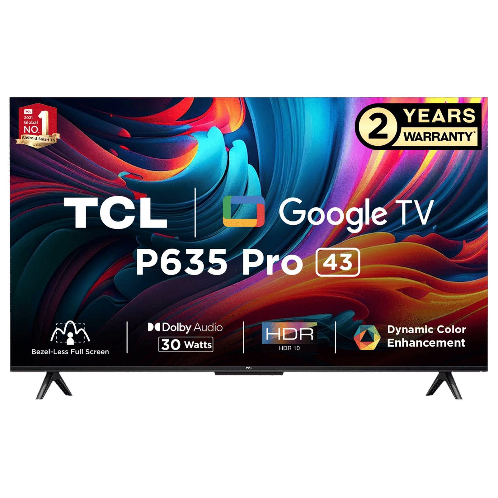 TCL P635 Pro 109 cm (43 inch) 4K Ultra HD LED Google TV with Dolby Audio (2023 model) TCL P635 Pro 109 cm (43 inch) 4K Ultra HD LED Google TV with Dolby Audio (2023 model)_1