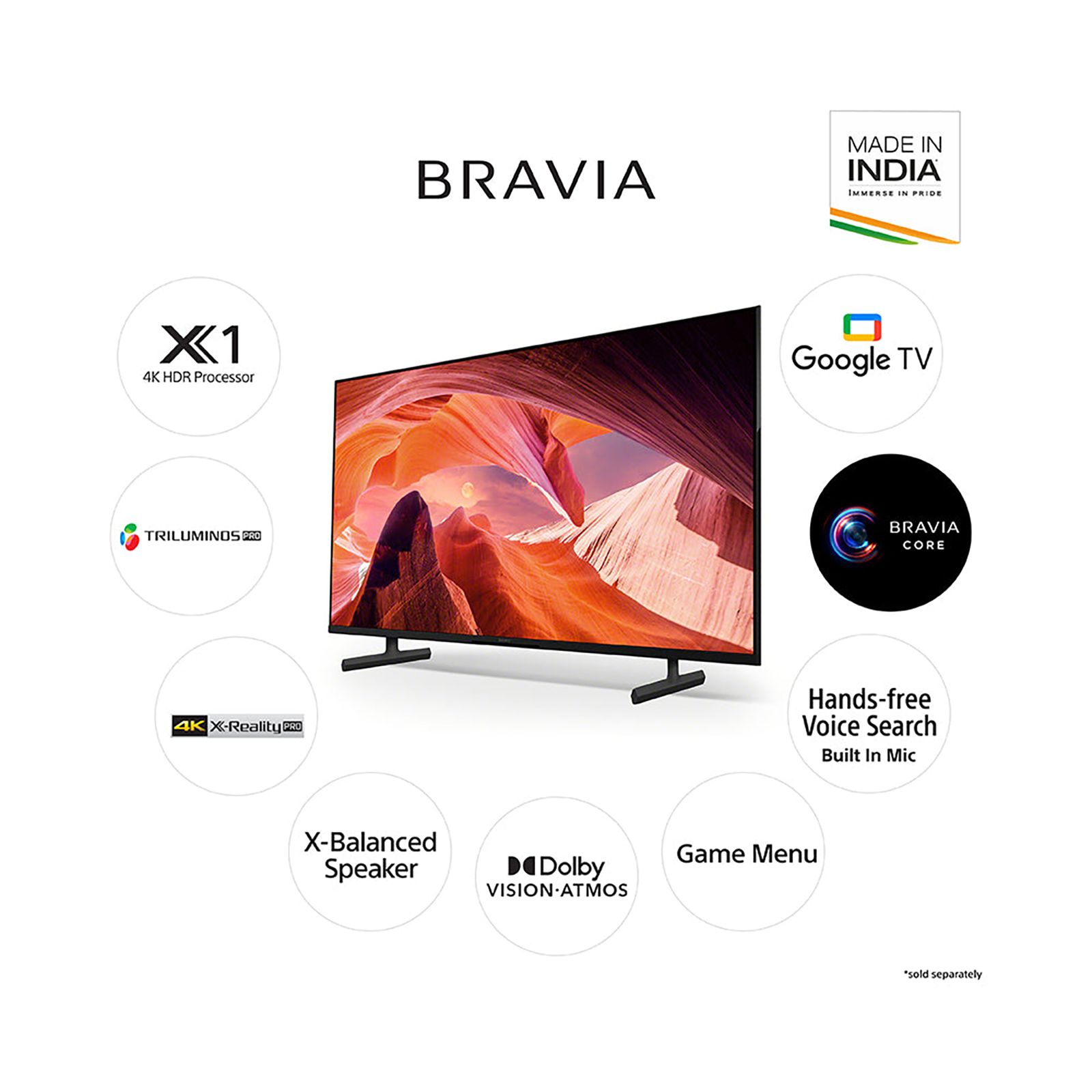 SONY X80L 127 cm (50 inch) 4K Ultra HD LED Google TV with X-Reality PRO (2023 model)_17