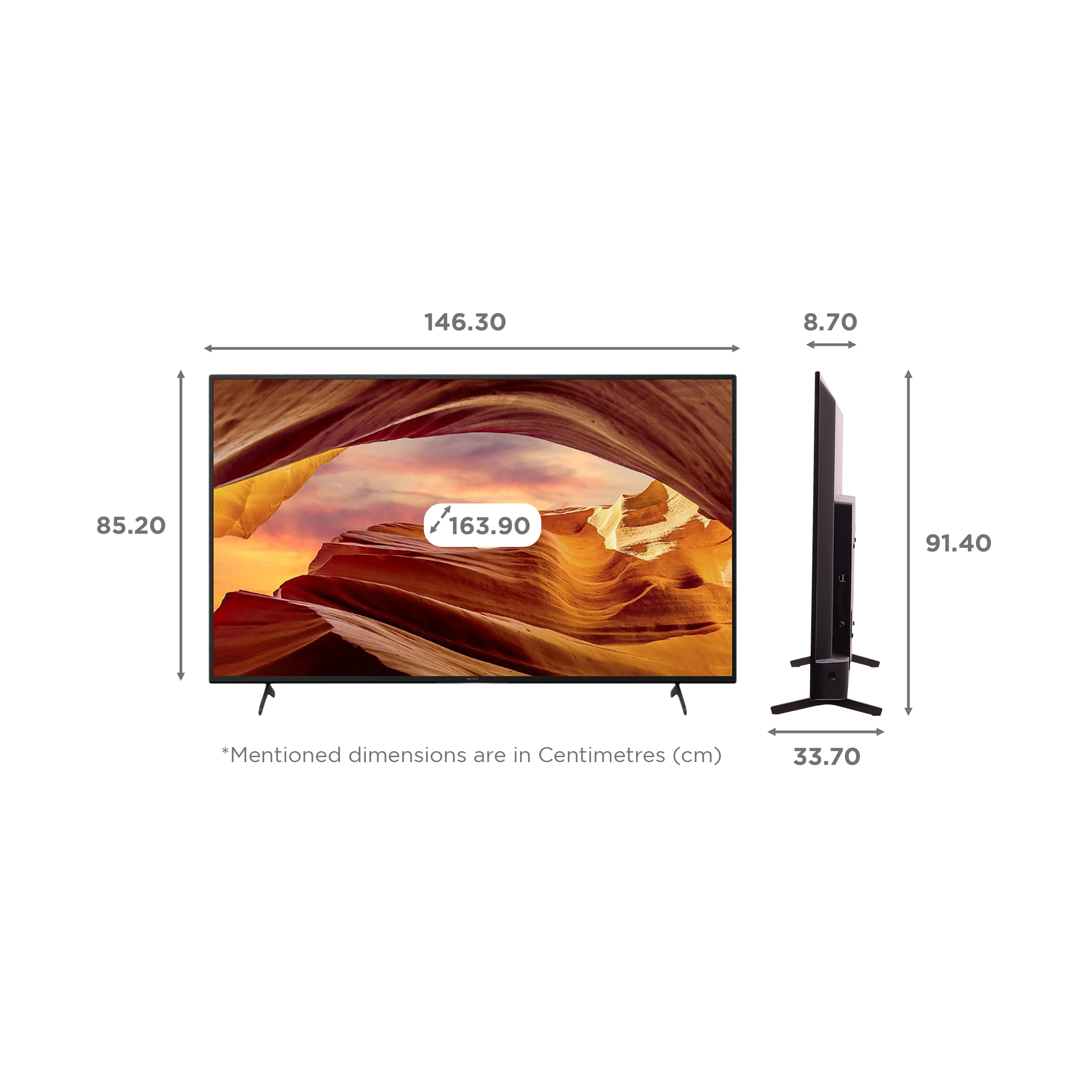 SONY X75L 165 cm (65 inch) 4K Ultra HD LED Google TV with X-Reality PRO (2023 model)_2