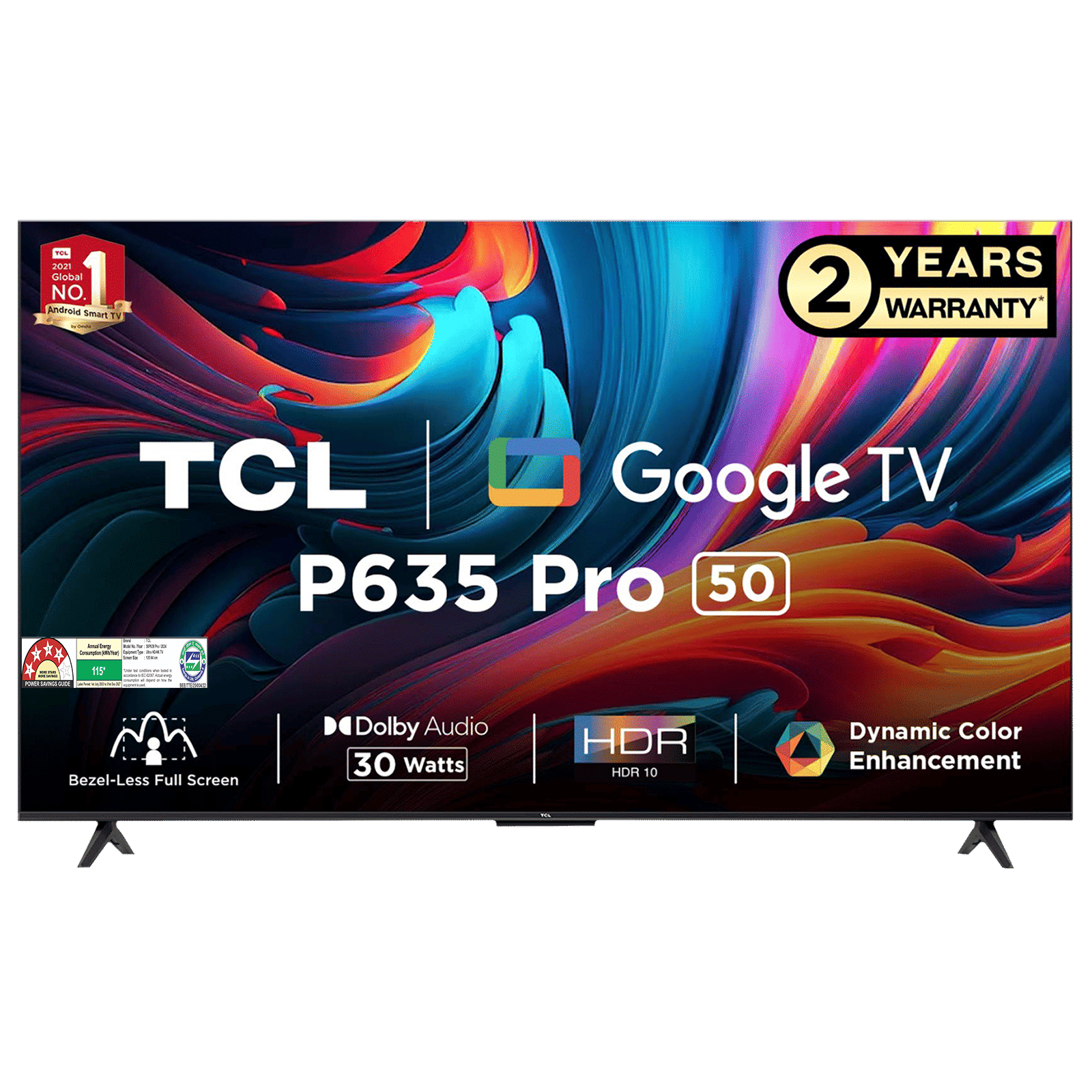 TCL 50P635 Pro 127 cm (50 inch) 4K Ultra HD LED Google TV with Bezel Less Display (2023 model) TCL 50P635 Pro 127 cm (50 inch) 4K Ultra HD LED Google TV with Bezel Less Display (2023 model)_1